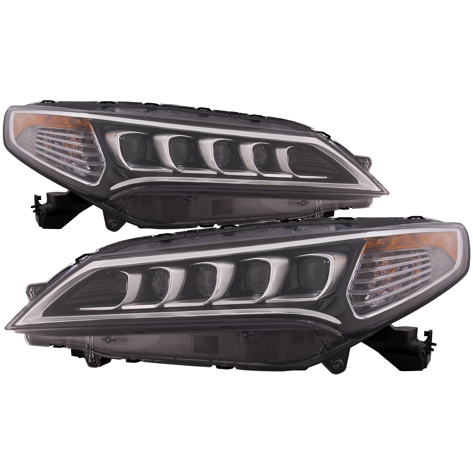 Headlight Set For 15-17 Acura TLX; CAPA Certified