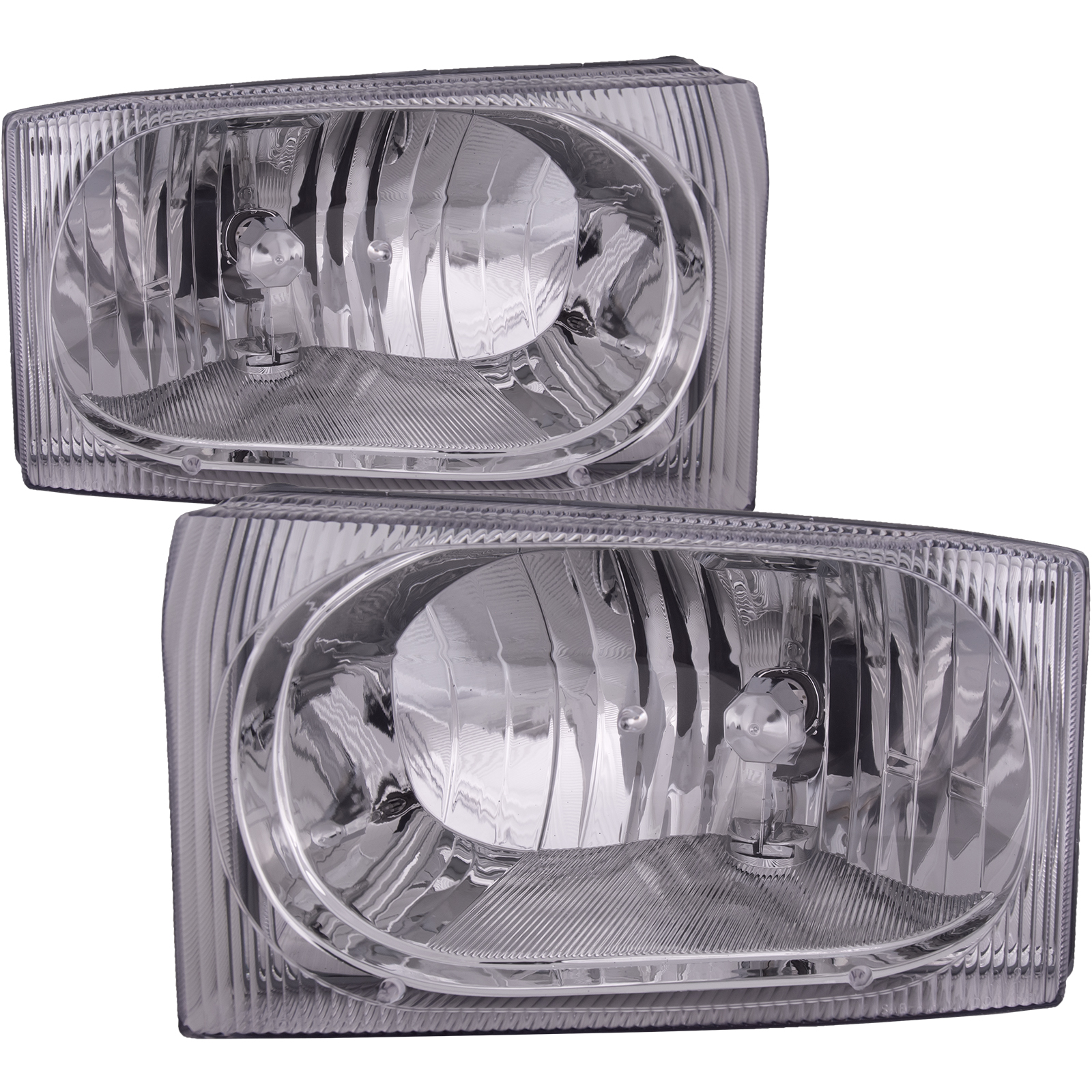 Headlight Set For 02-04 Ford Excursion, 02-05 Ford F-250 Super Duty, 02-05 Ford F-350 Super Duty; CAPA Certified