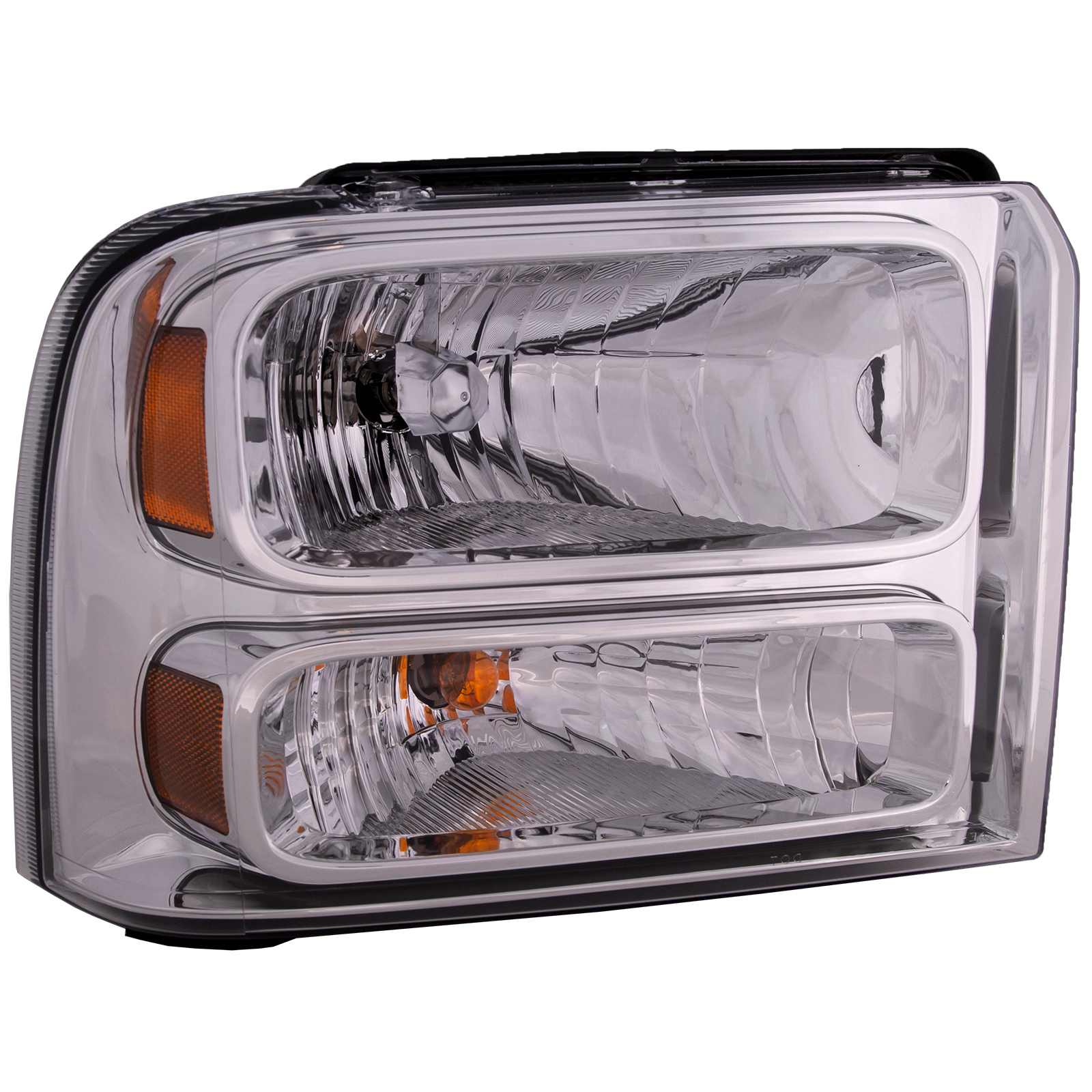Right Passenger Side Headlight For 05 Ford Excursion, 04-07 Ford F-250 Super Duty, 04-07 Ford F-350 Super Duty; CAPA Certified