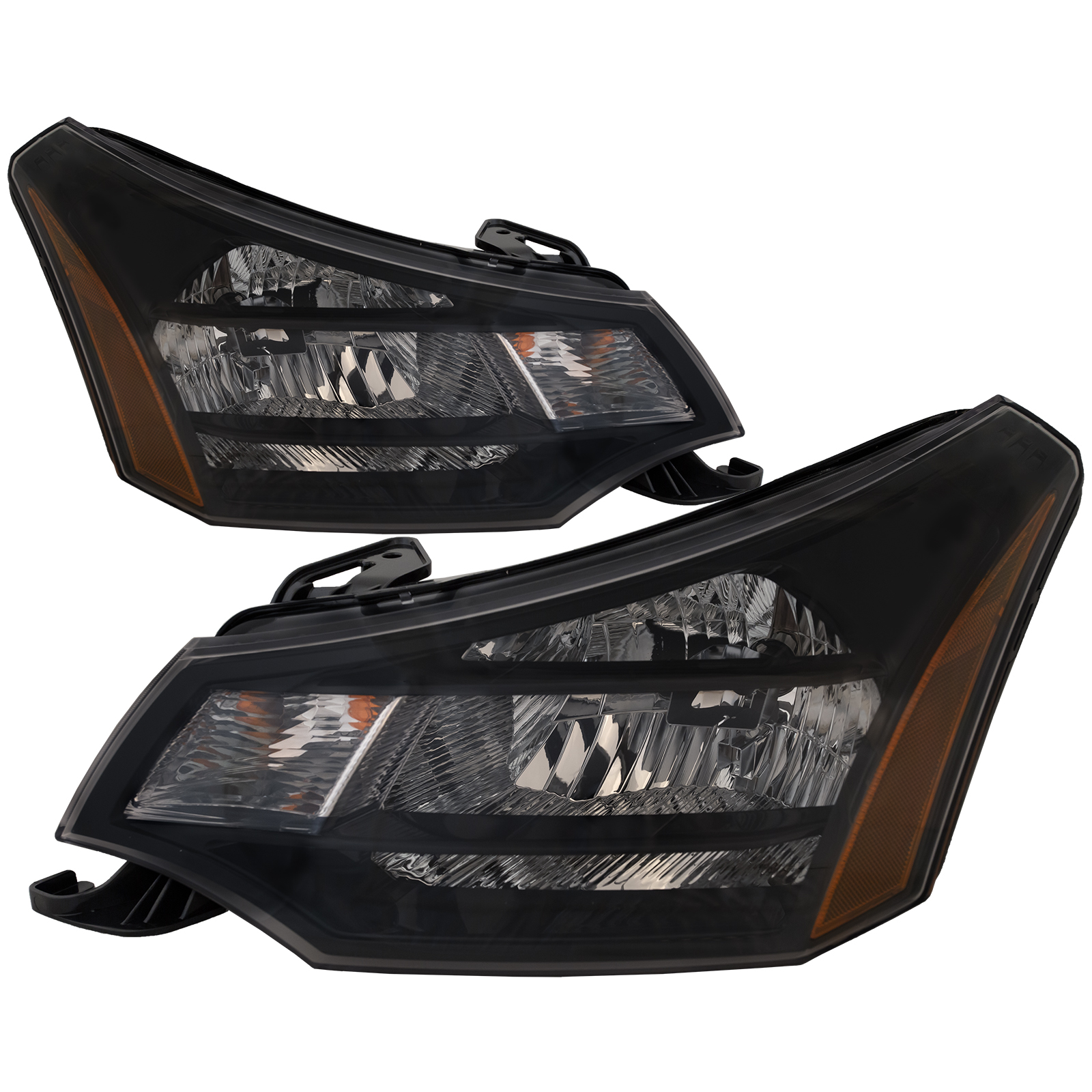 Headlight Set For 09-11 Ford Focus; CAPA Certified