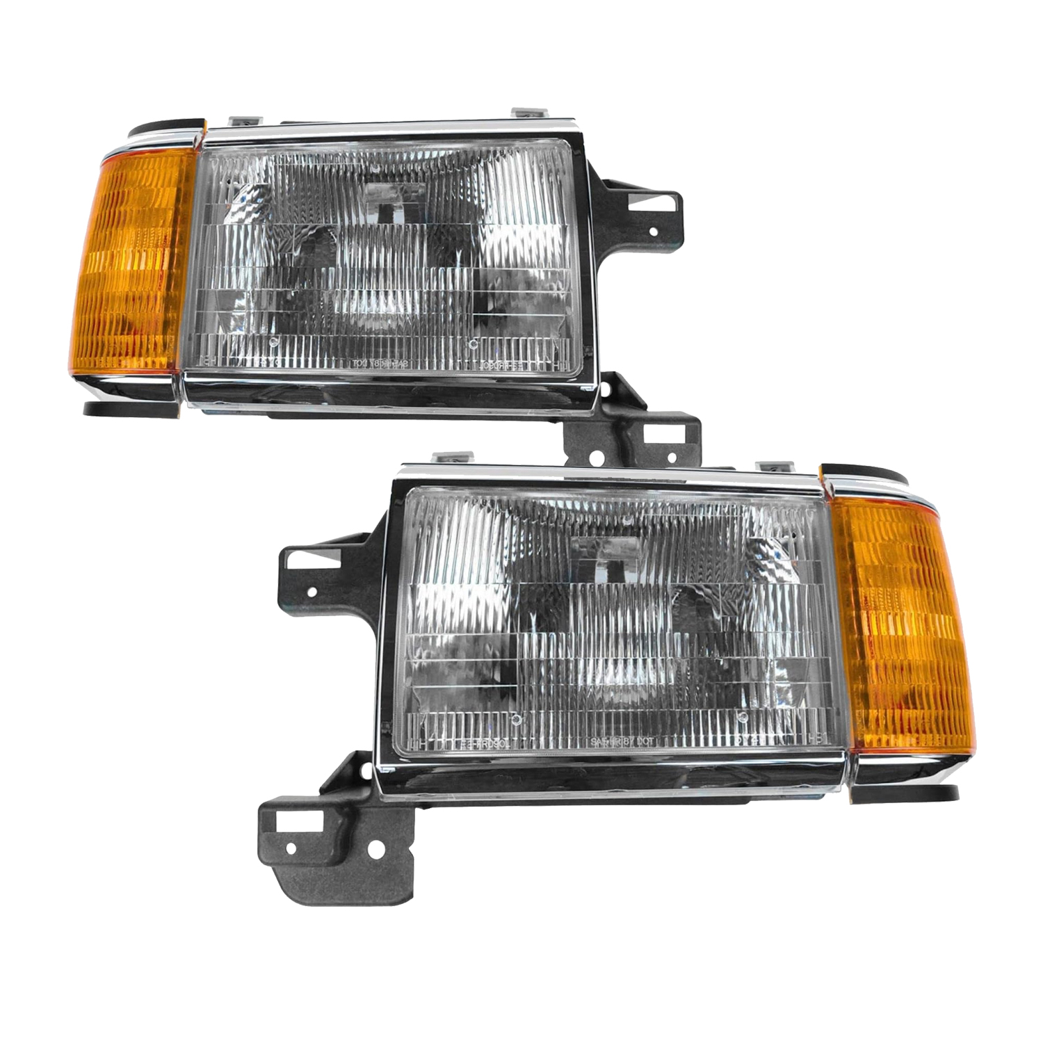 Headlight Set For 87-91 Ford Bronco, 87-91 Ford F-150