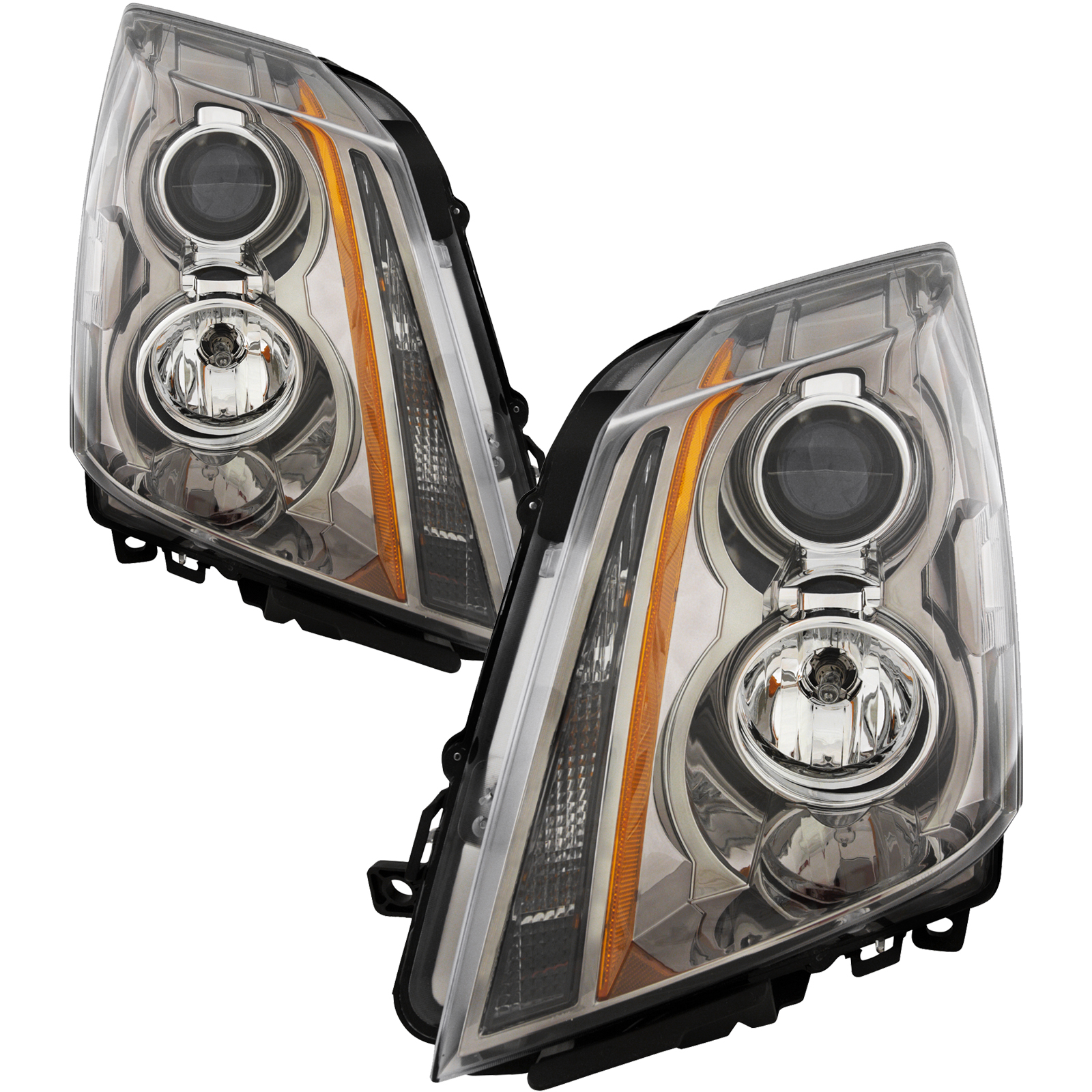 Headlight Set For 14 Cadillac CTS; CAPA Certified