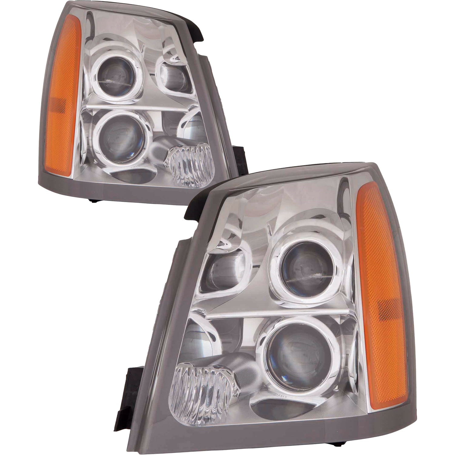 Headlight Set For 04-09 Cadillac SRX; CAPA Certified