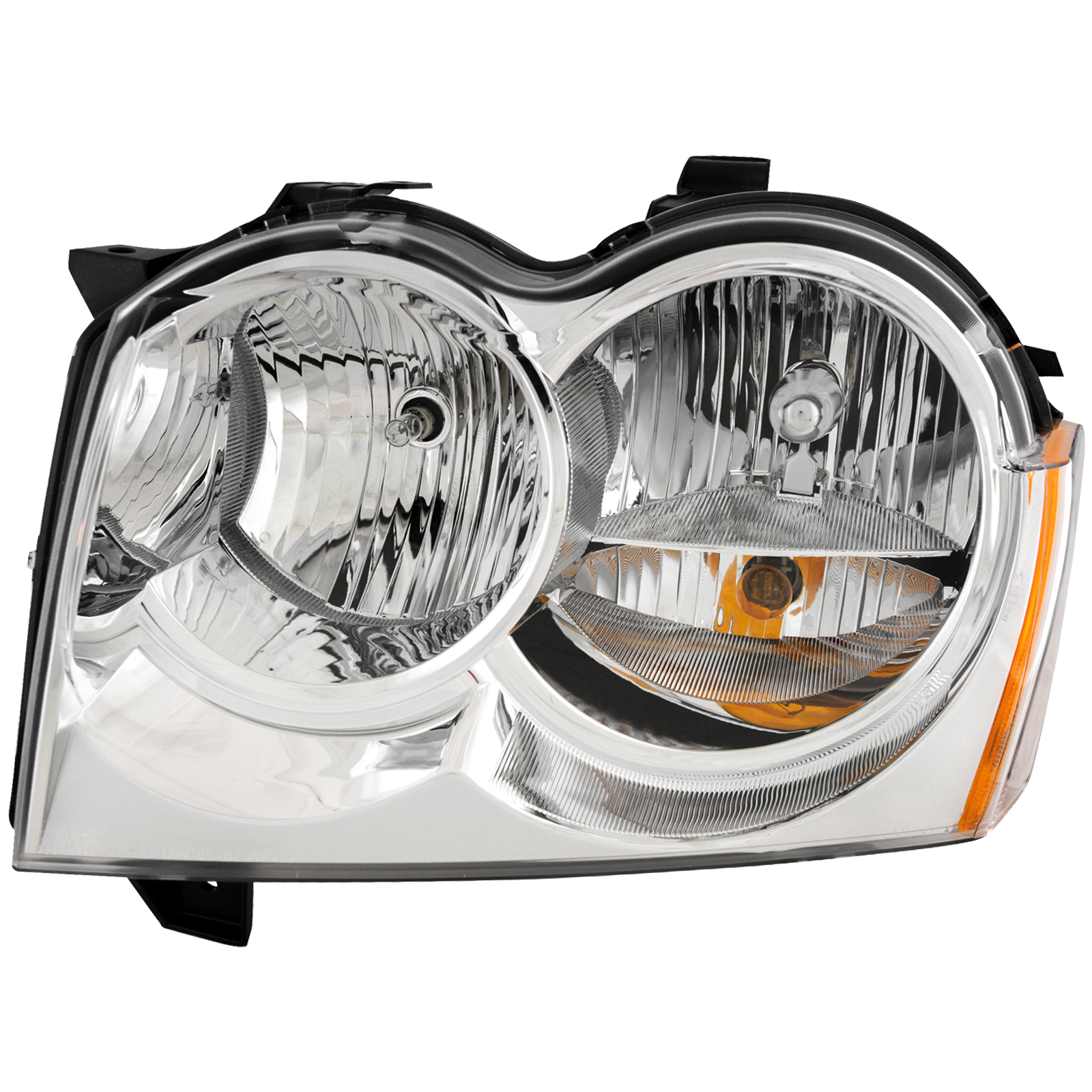 Left Driver Side Headlight For 05-07 Jeep Grand Cherokee; CAPA Certified