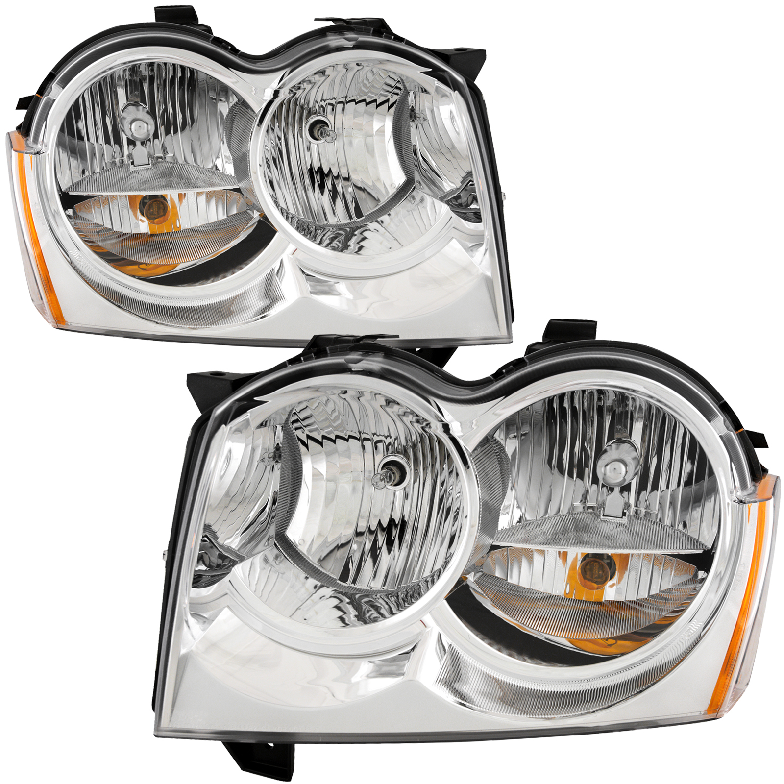 Headlight Set For 05-07 Jeep Grand Cherokee; CAPA Certified