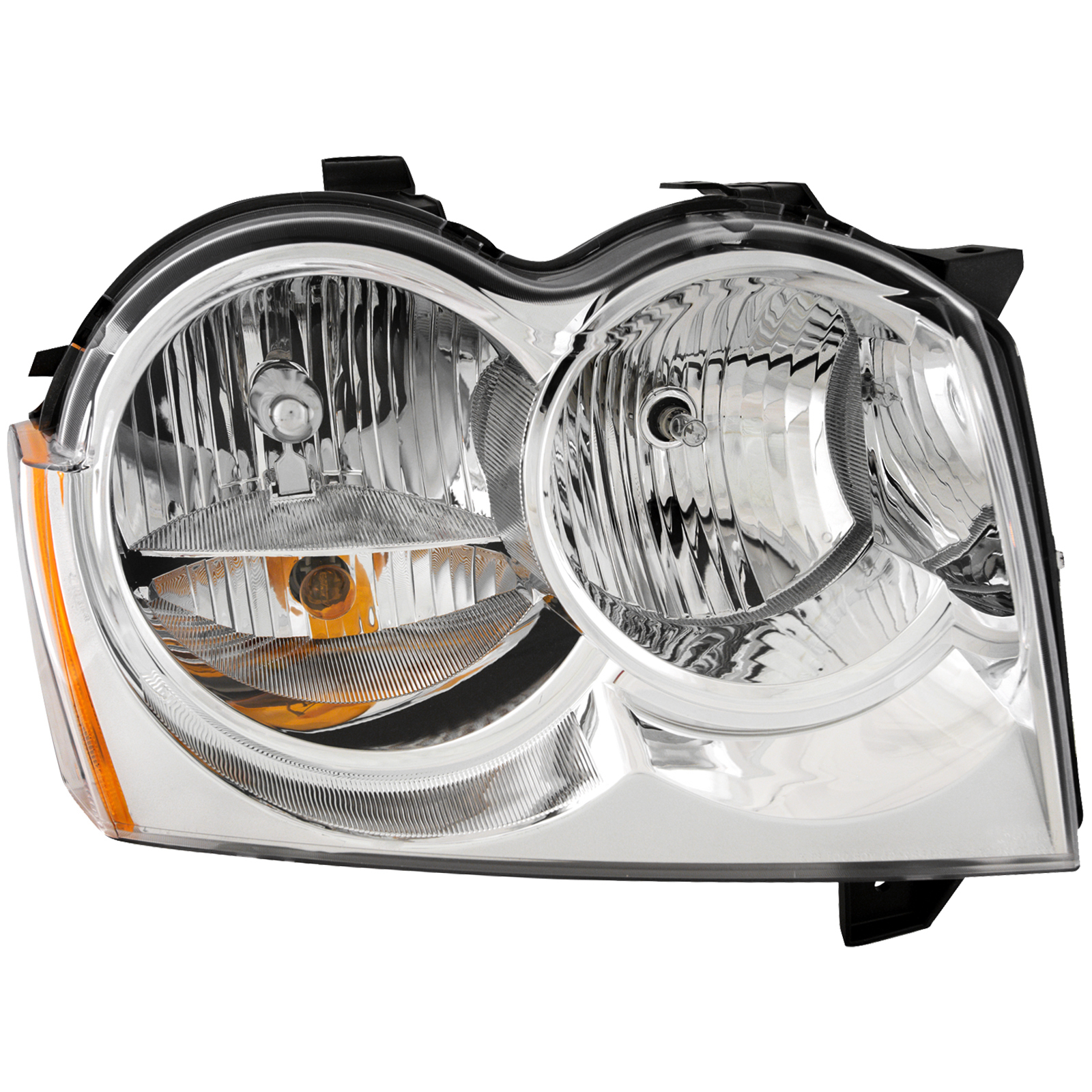 Right Passenger Side Headlight For 05-07 Jeep Grand Cherokee; CAPA Certified