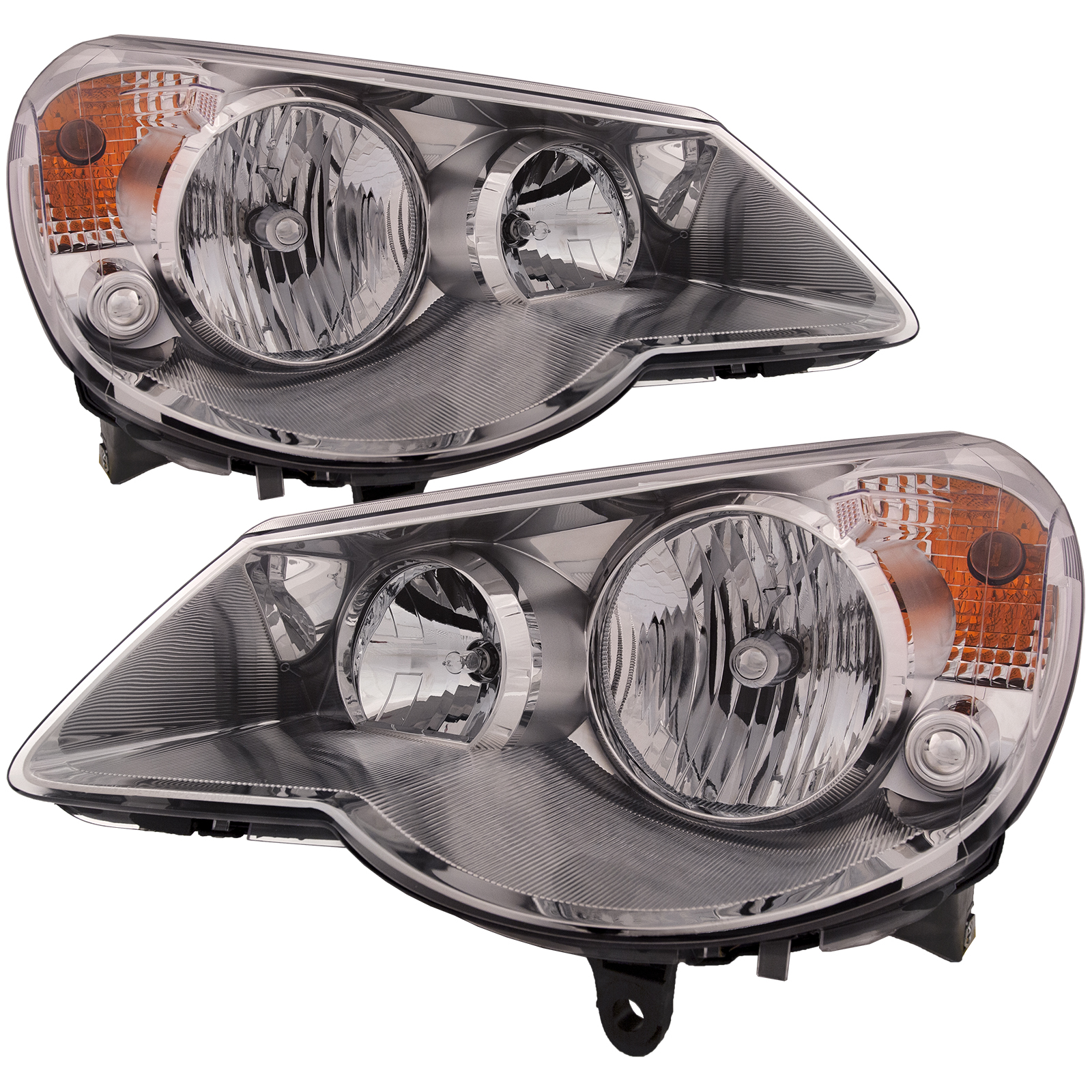 Headlight Set For 07-10 Chrysler Sebring; CAPA Certified