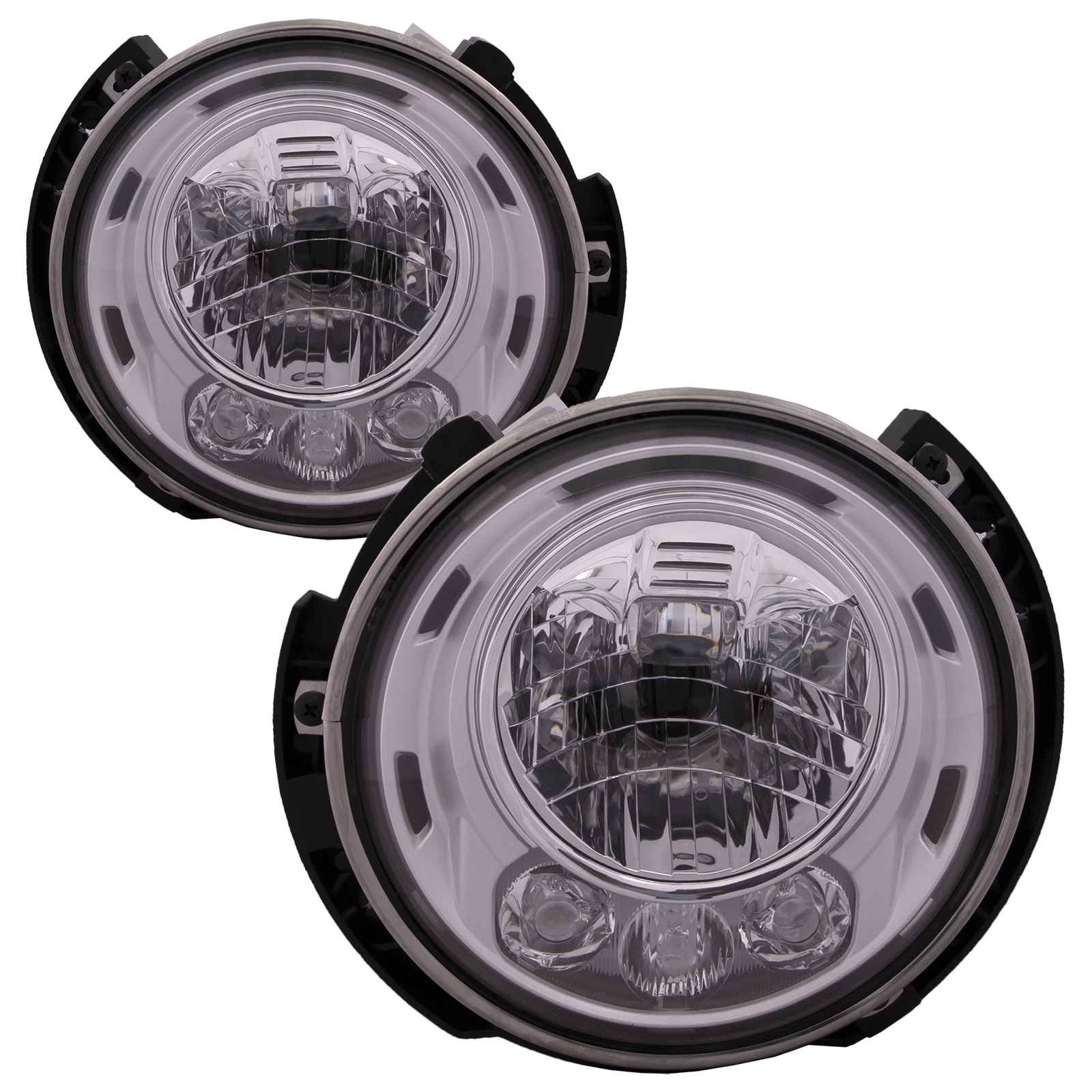 Headlight Set For 17 Jeep Wrangler, 18 Jeep Wrangler JK; CAPA Certified