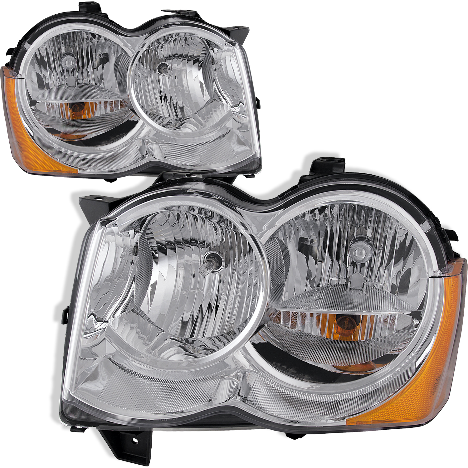 Headlight Set For 08-10 Jeep Grand Cherokee; CAPA Certified