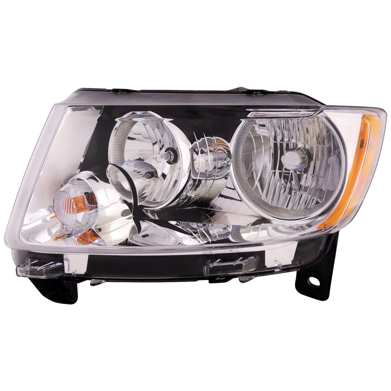 Left Driver Side Headlight For 11-13 Jeep Grand Cherokee; CAPA Certified