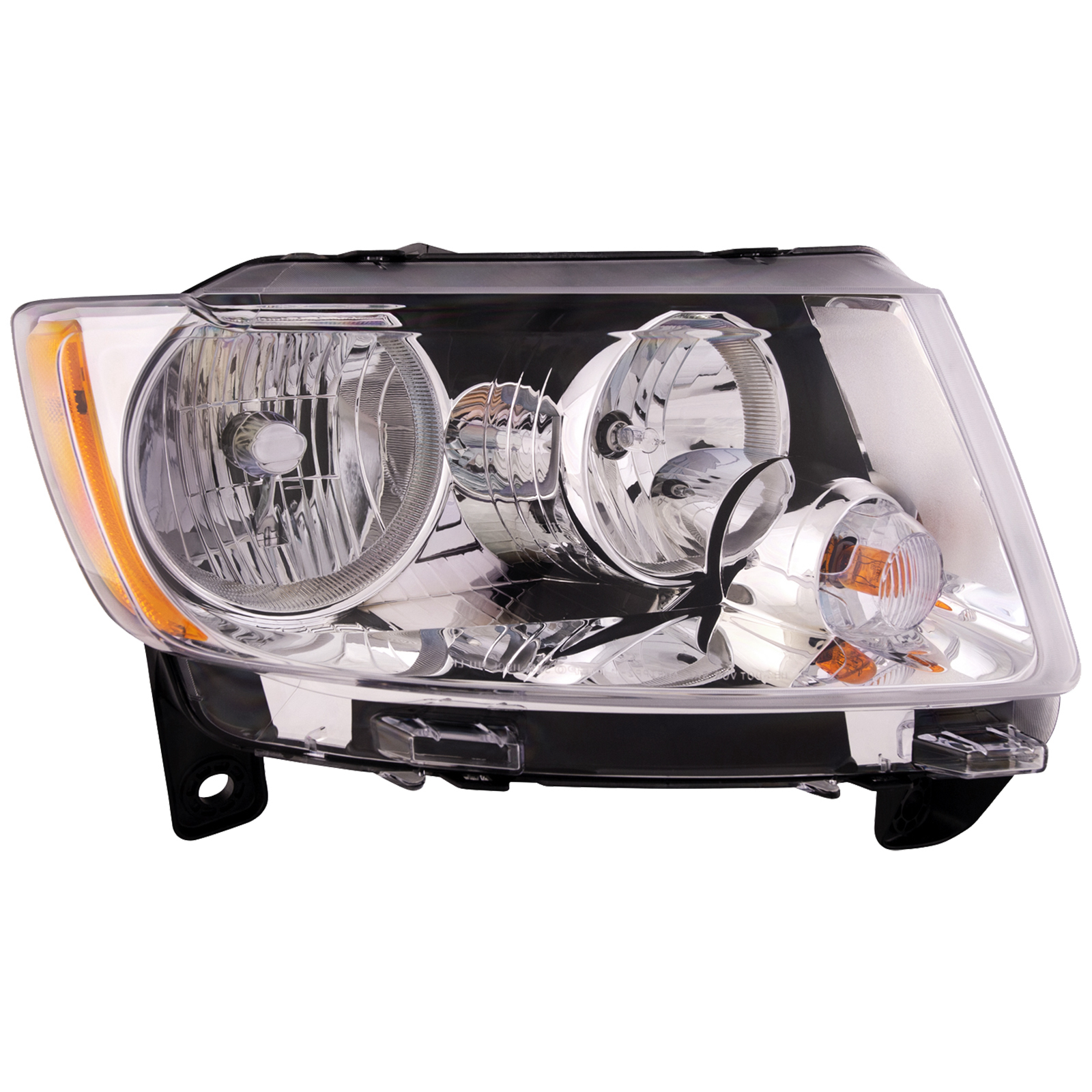 Right Passenger Side Headlight For 11-13 Jeep Grand Cherokee; CAPA Certified