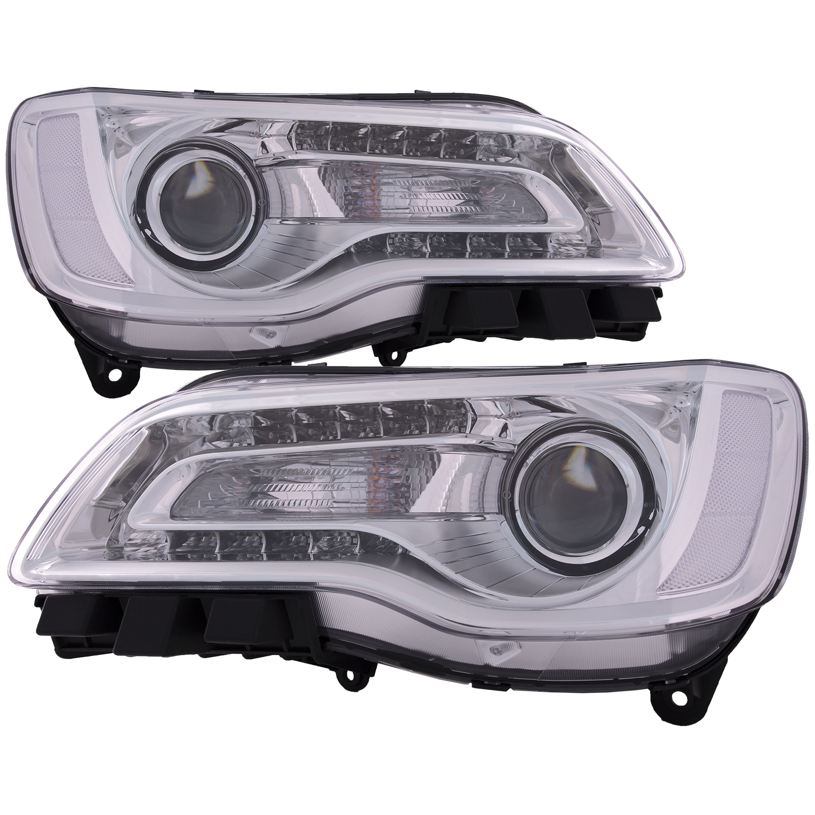 Headlight Set For 15-17 Chrysler 300; CAPA Certified
