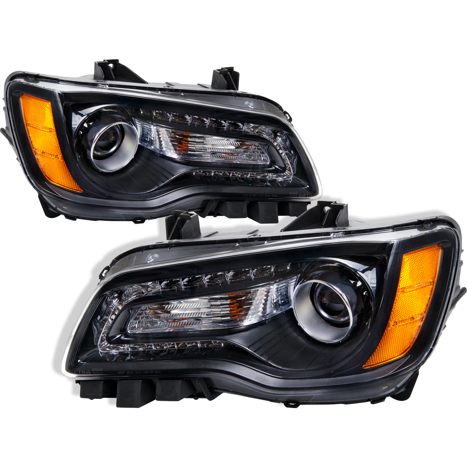 Headlight Set For 12-14 Chrysler 300; CAPA Certified