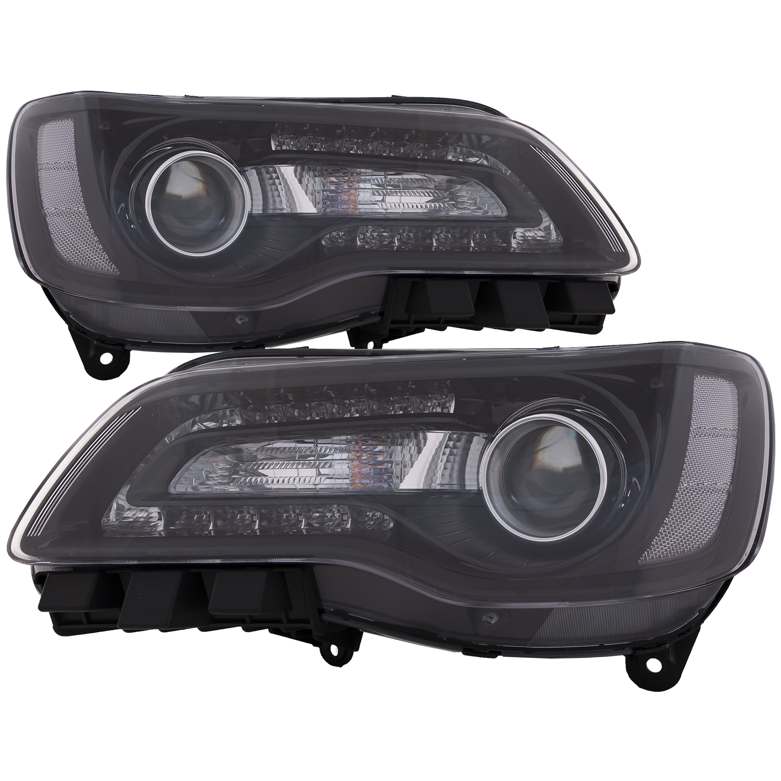 Headlight Set For 15-17 Chrysler 300; CAPA Certified