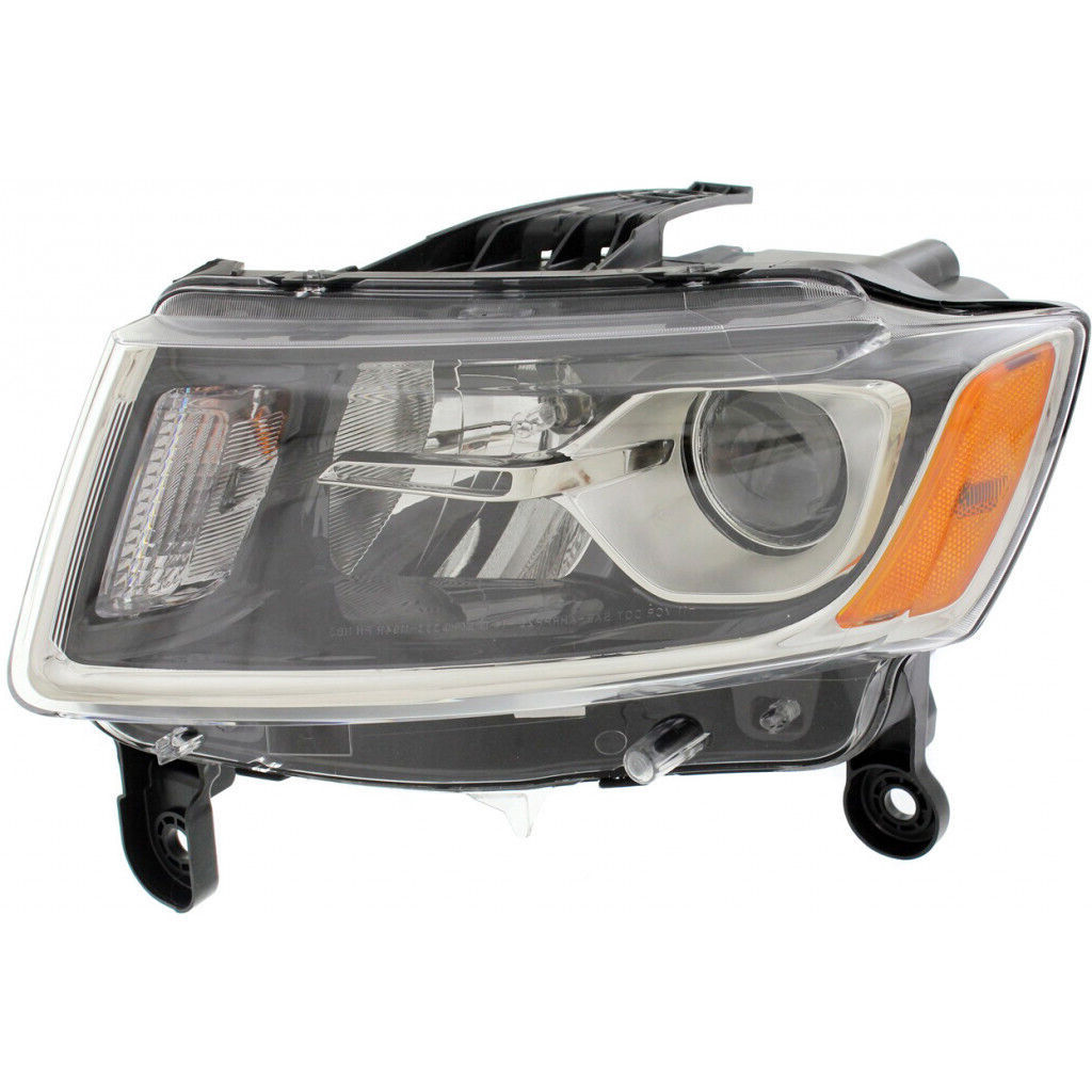 Left Driver Side Headlight For 14-16 Jeep Grand Cherokee; CAPA Certified