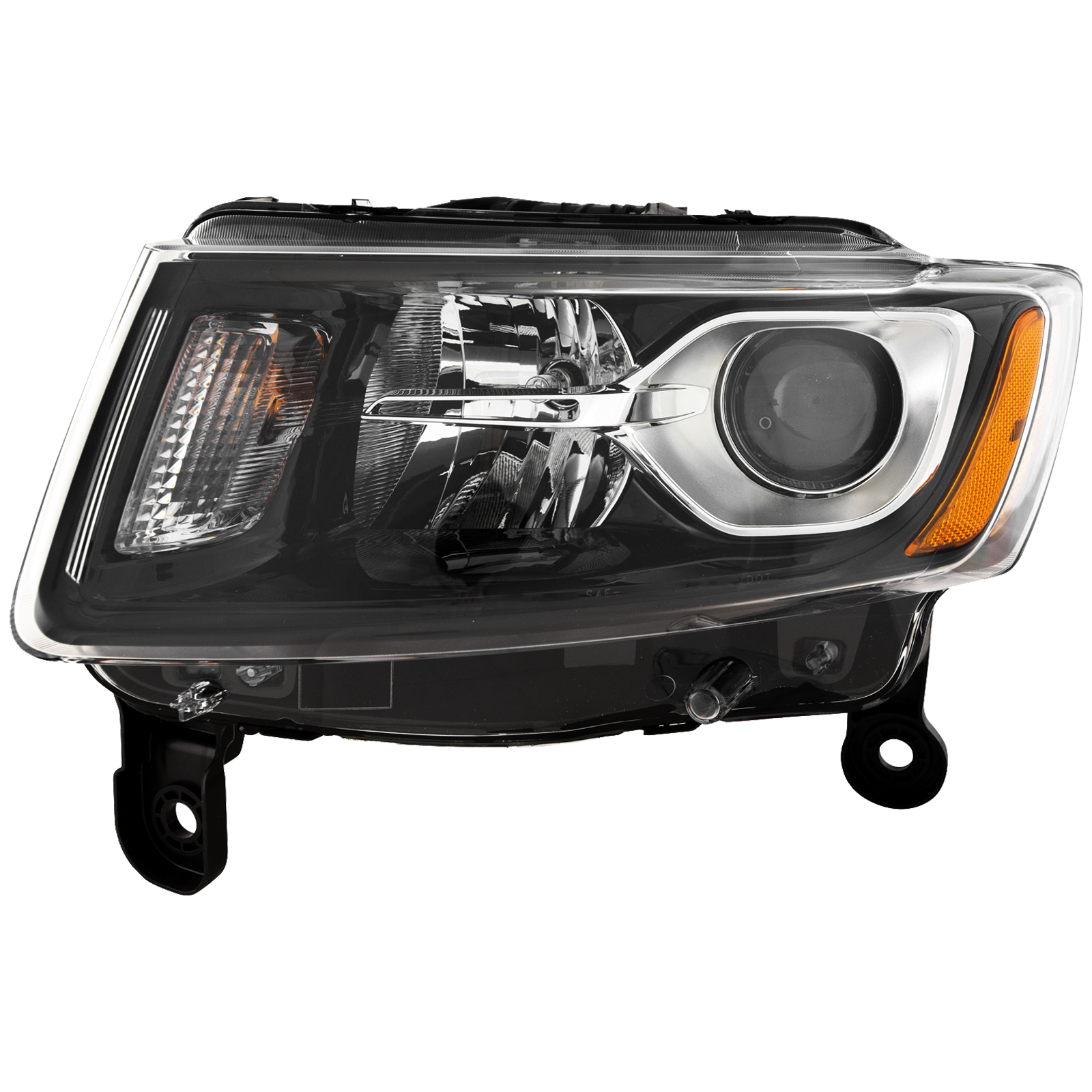 Left Driver Side Headlight For 14-16 Jeep Grand Cherokee; CAPA Certified