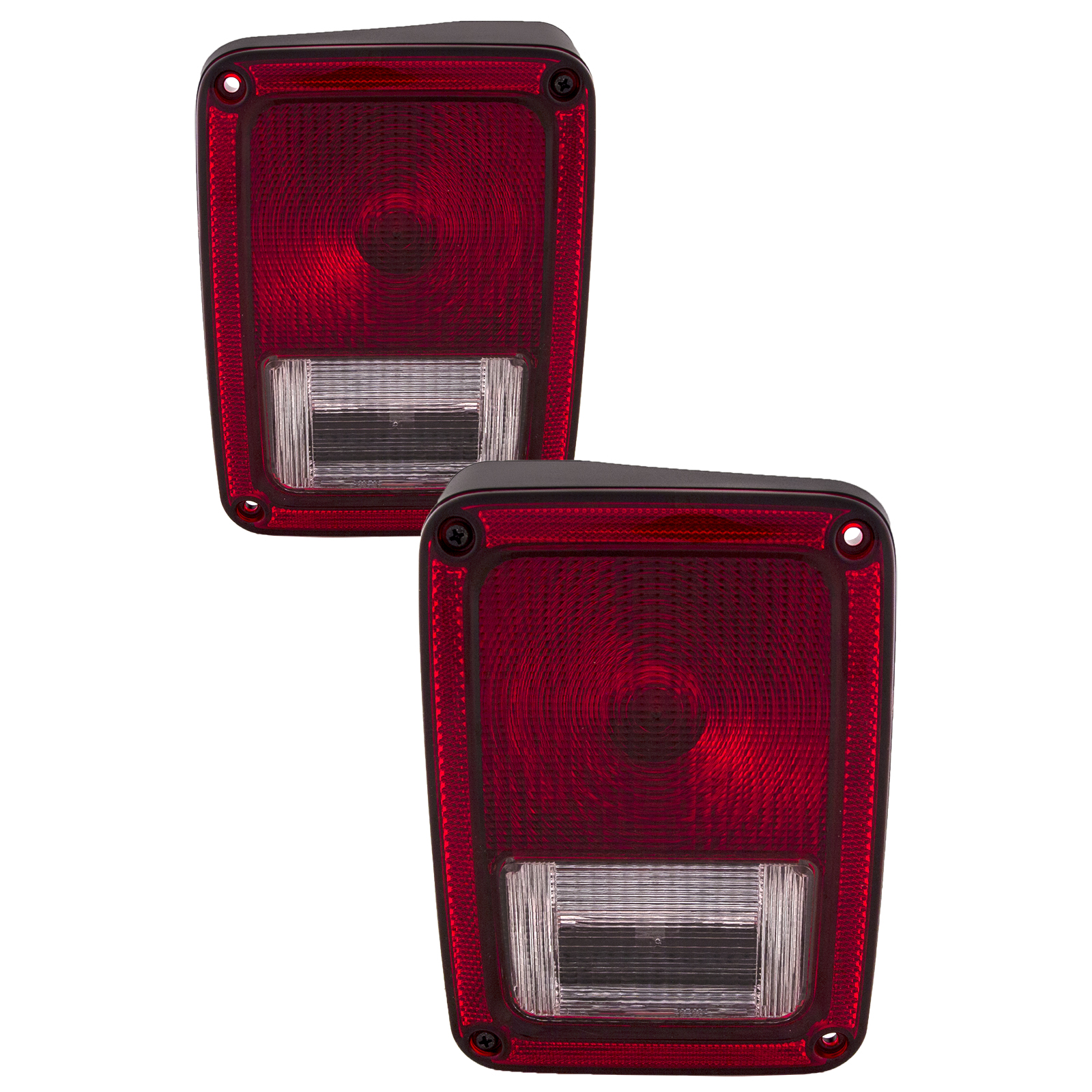 Tail Light Set For 07-17 Jeep Wrangler, 18 Jeep Wrangler JK; CAPA Certified