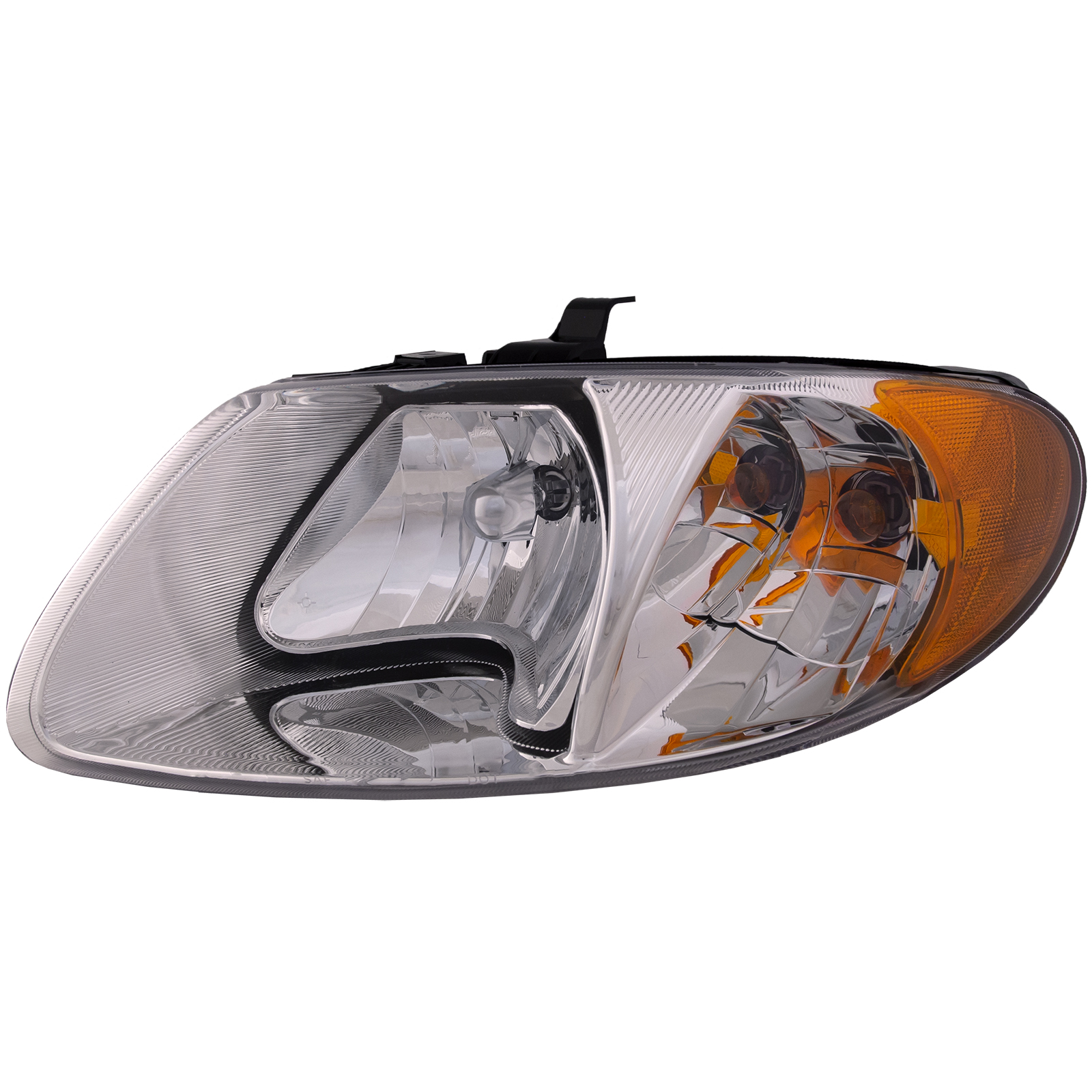 Left Driver Side Headlight For 01-07 Chrysler Town & Country, 01-07 Chrysler Voyager, 01-07 Dodge Caravan; CAPA Certified