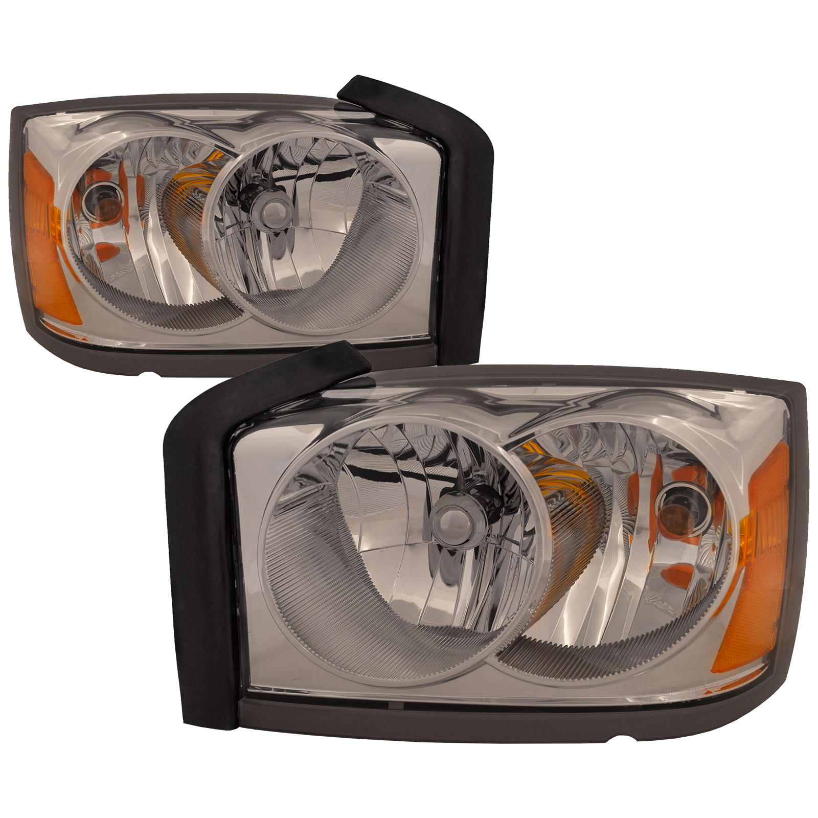 Headlight Set For 06-07 Dodge Dakota; CAPA Certified