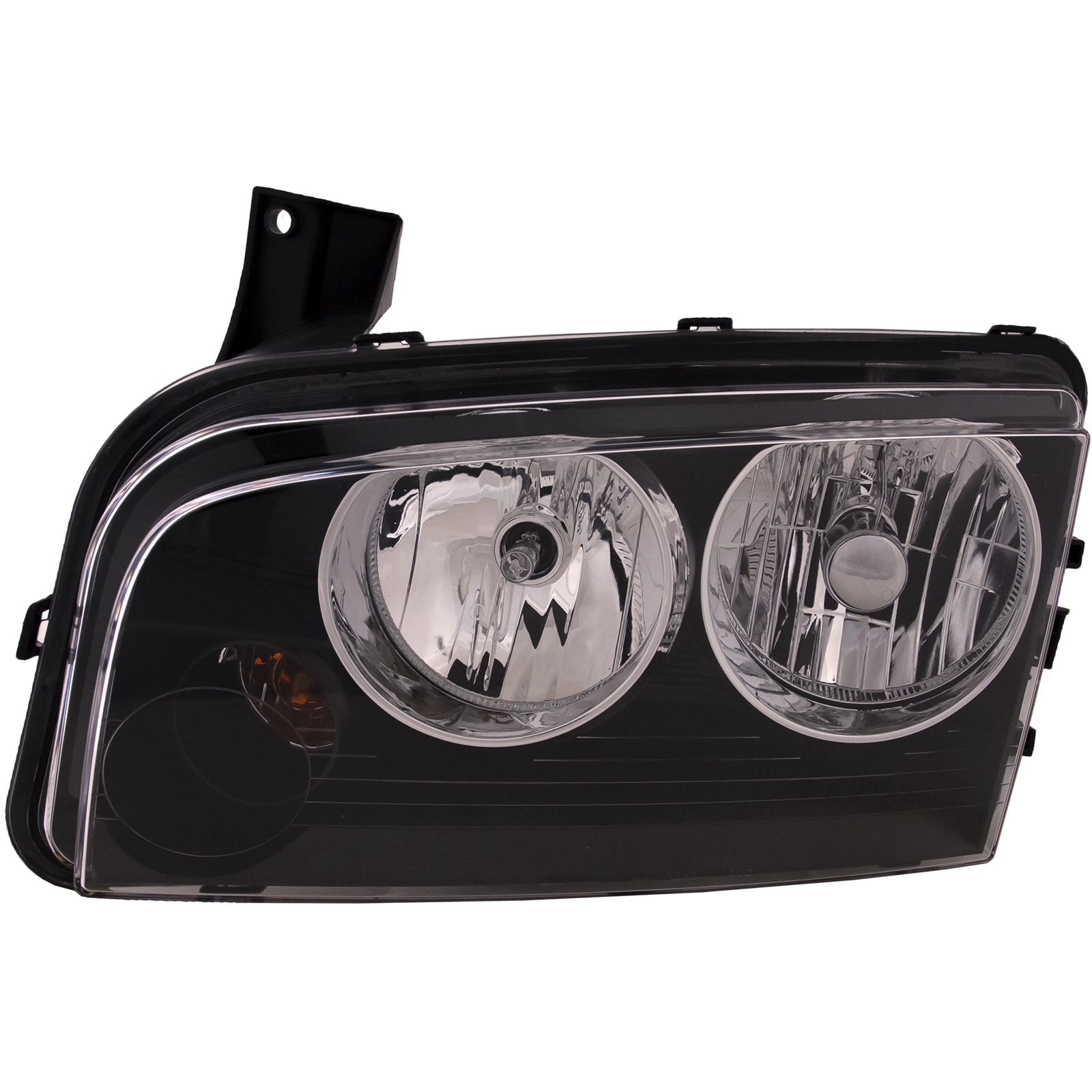 Left Driver Side Headlight For 06-10 Dodge Charger; CAPA Certified