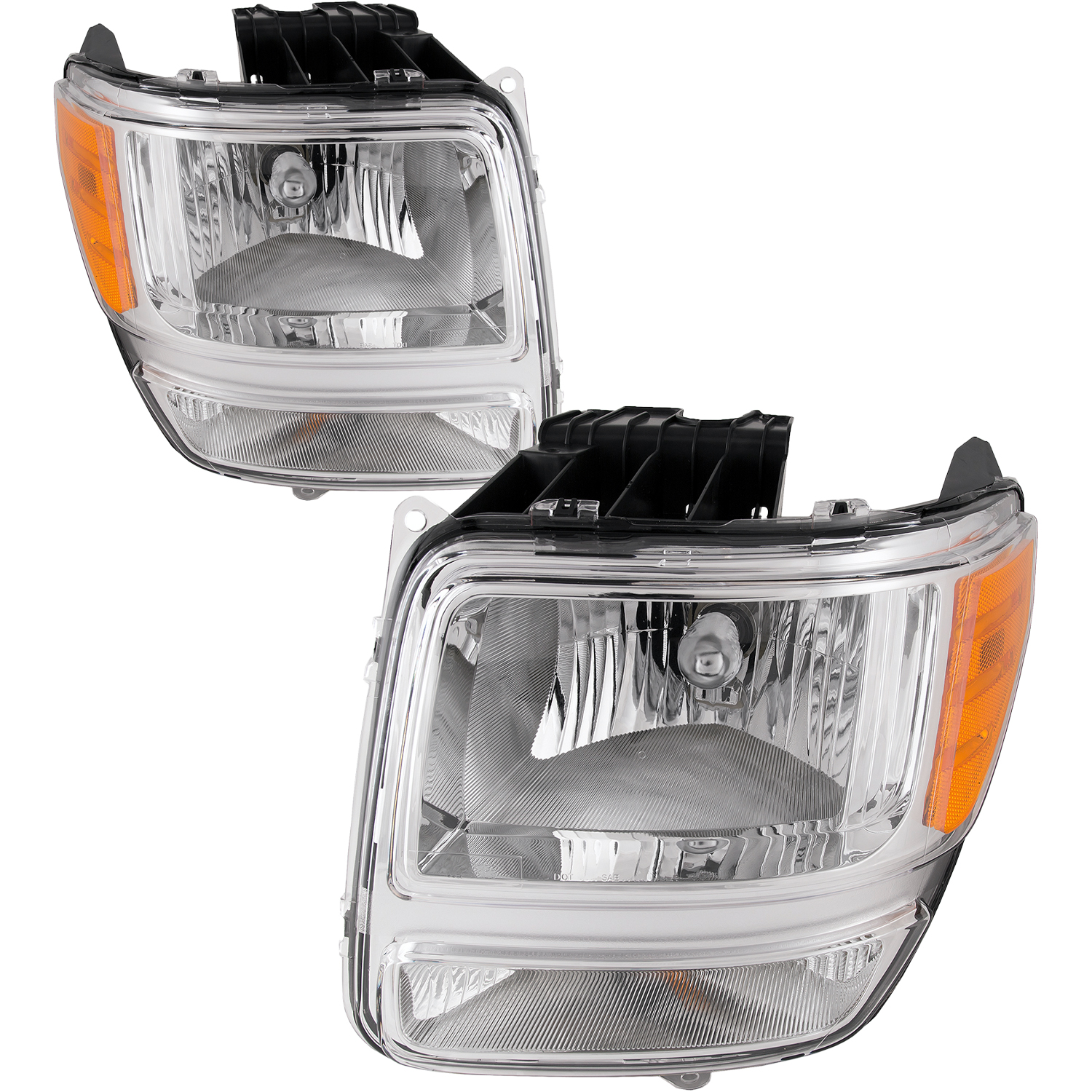 Headlight Set For 07-11 Dodge Nitro; CAPA Certified