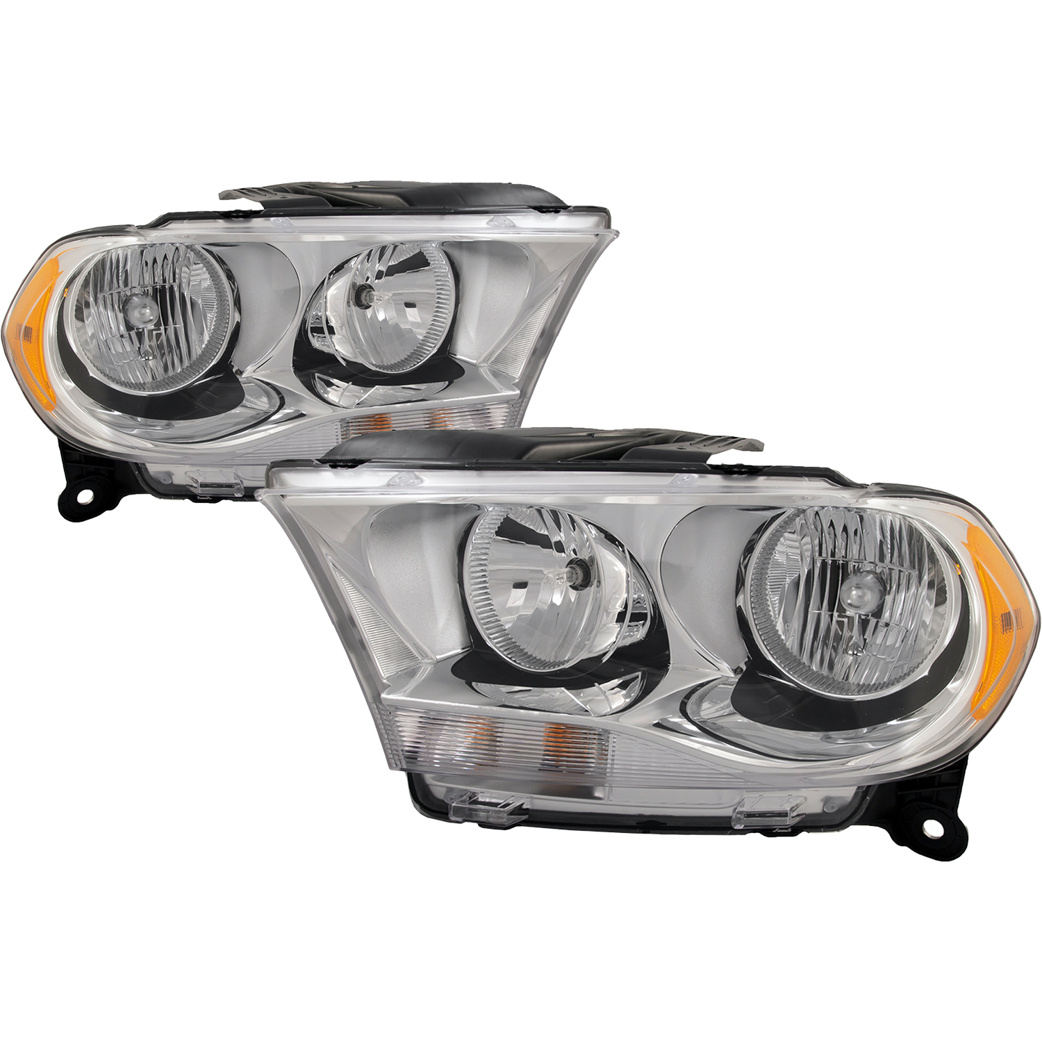 Headlight Set For 11-13 Dodge Durango; CAPA Certified