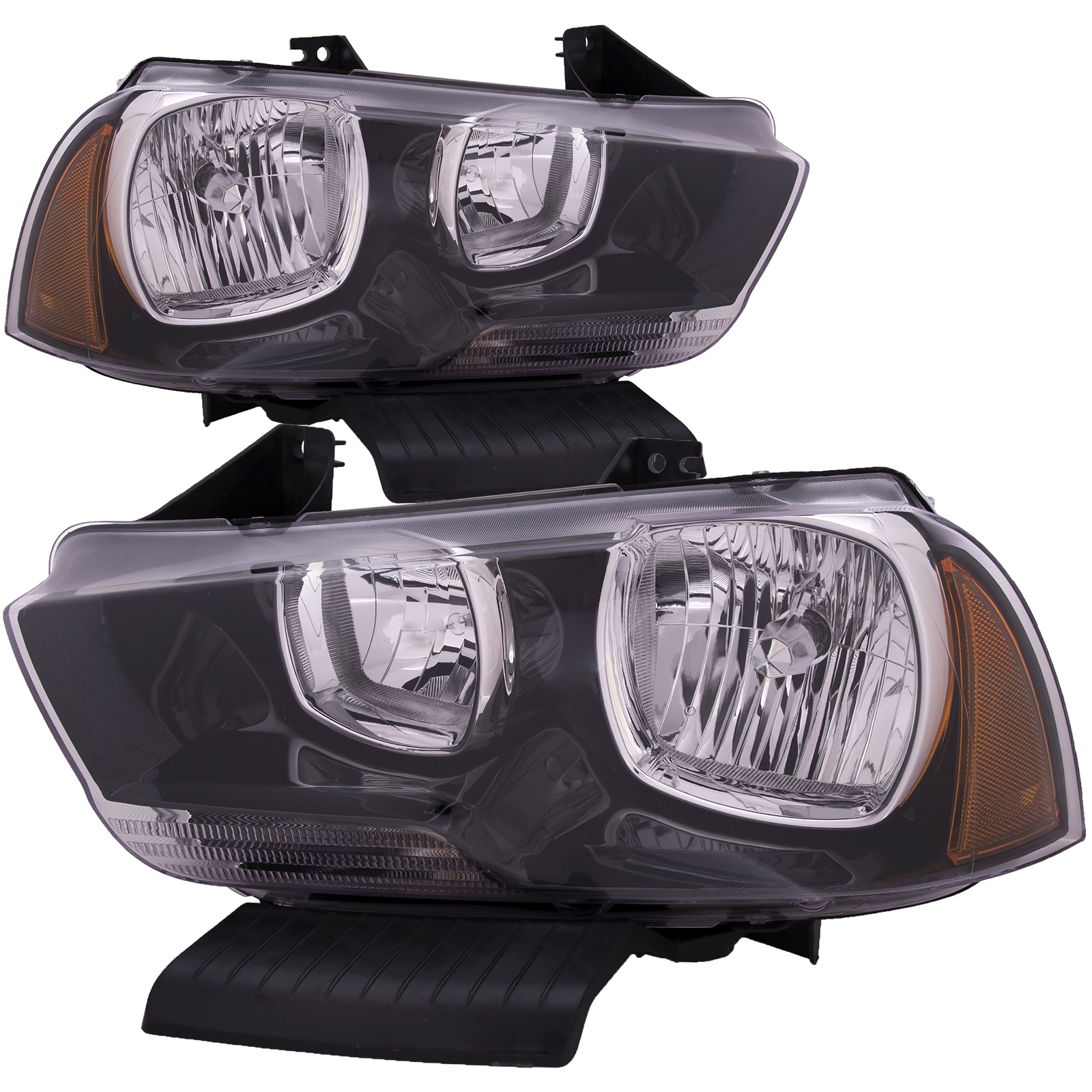 Headlight Set For 11-14 Dodge Charger; CAPA Certified
