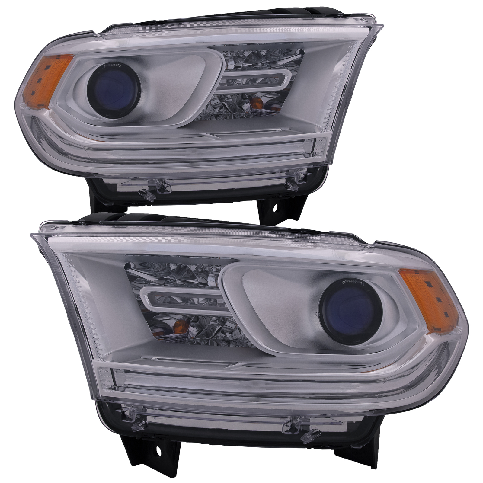 Headlight Set For 14-15 Dodge Durango; CAPA Certified