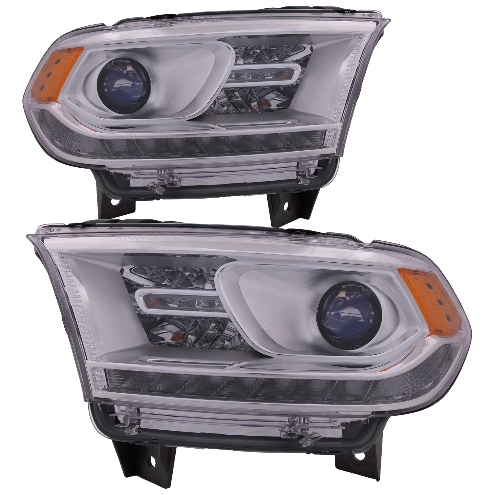 Headlight Set For 16-20 Dodge Durango; CAPA Certified
