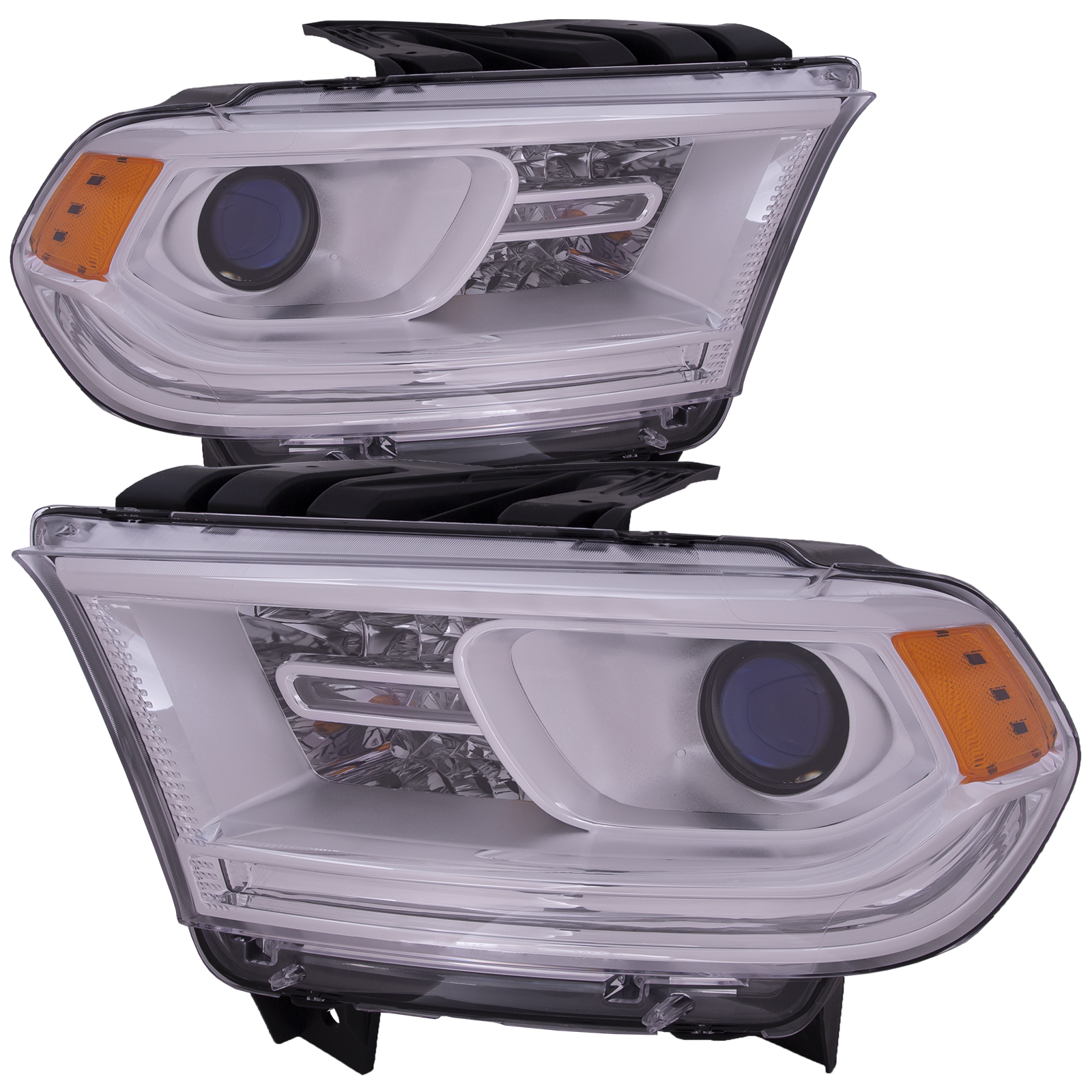 Headlight Set For 16-22 Dodge Durango; CAPA Certified