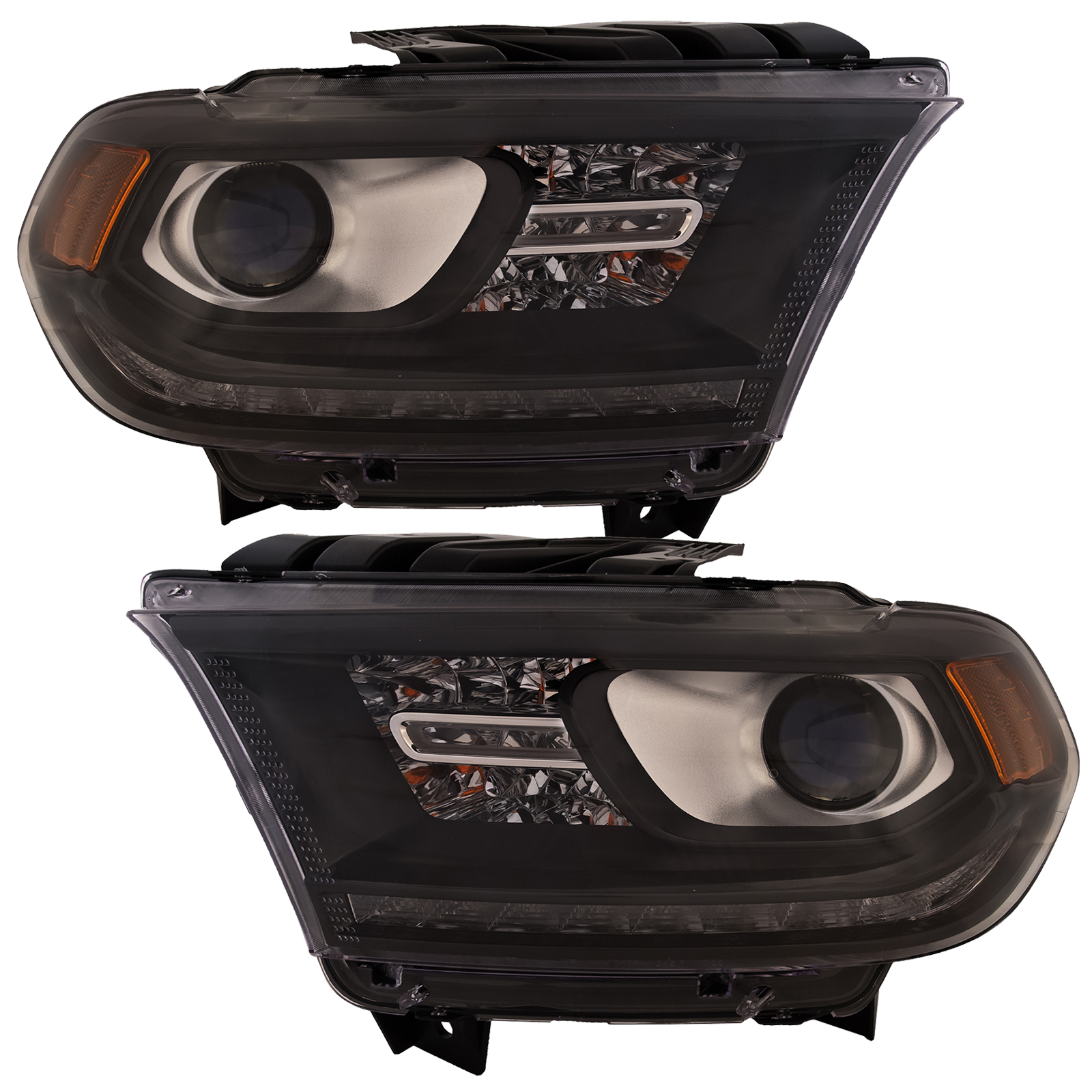 Headlight Set For 14-15 Dodge Durango; CAPA Certified