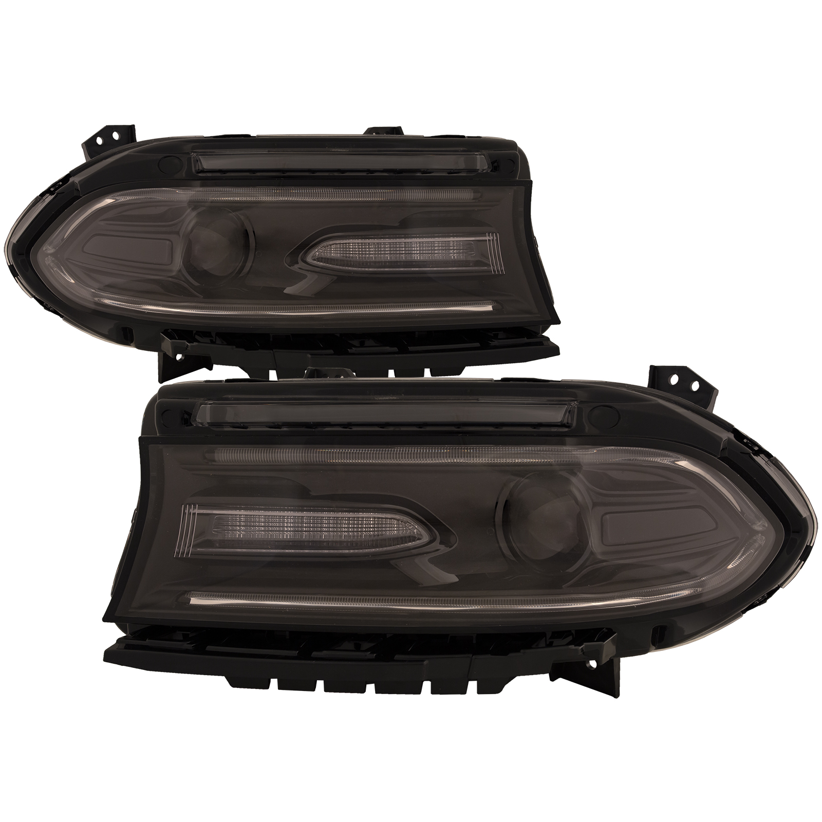 Headlight Set For 18-22 Dodge Charger; CAPA Certified