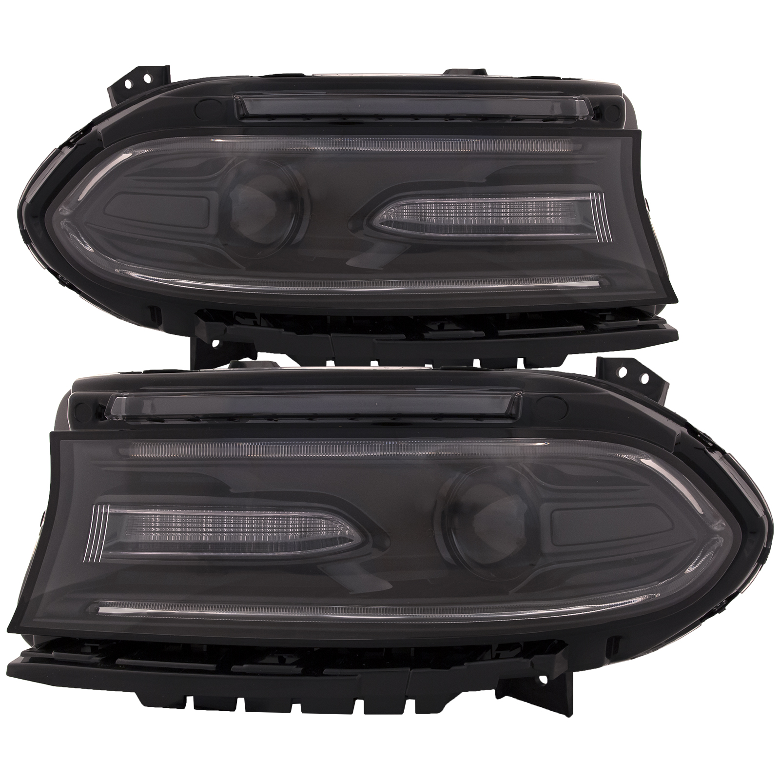 Headlight Set For 15-18 Dodge Charger; CAPA Certified