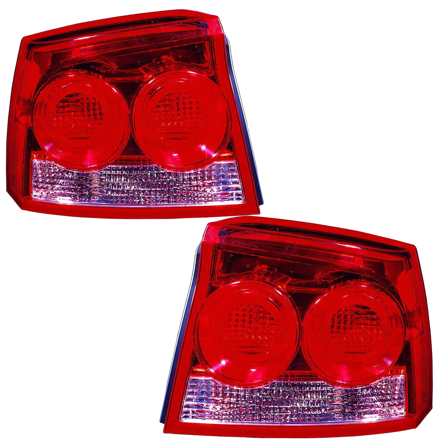 Tail Light Set For 09-10 Dodge Charger; CAPA Certified