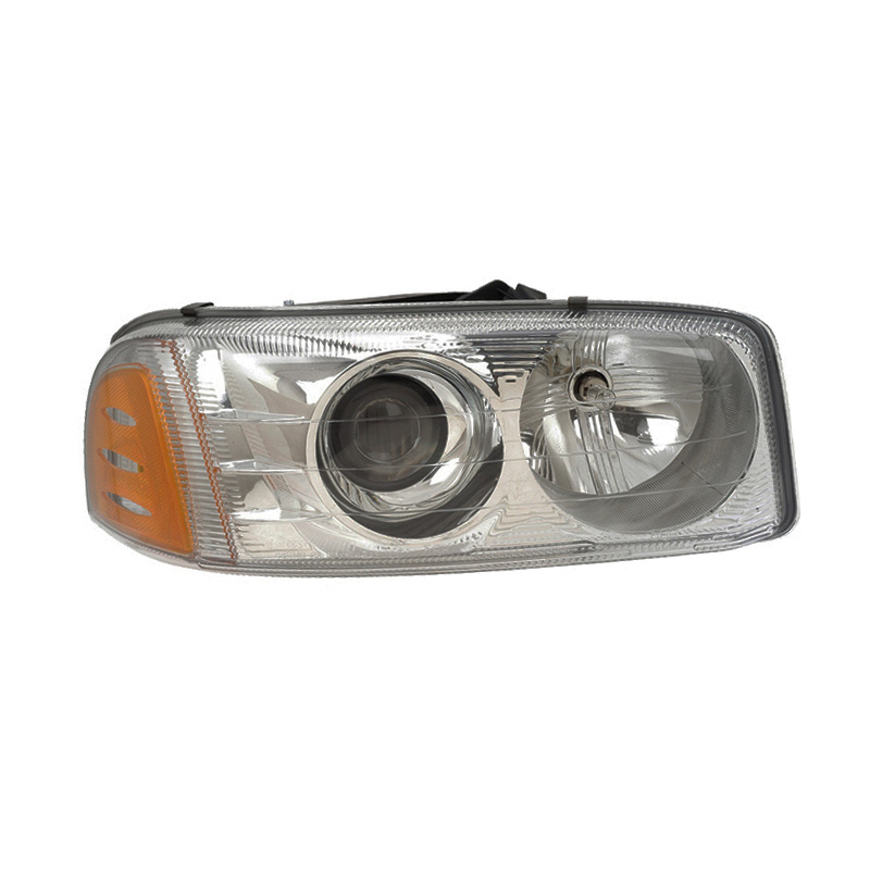 Right Passenger Side Headlight For 01-07 GMC Sierra 1500, 99-06 GMC Yukon, 02-06 GMC Yukon XL 1500; CAPA Certified