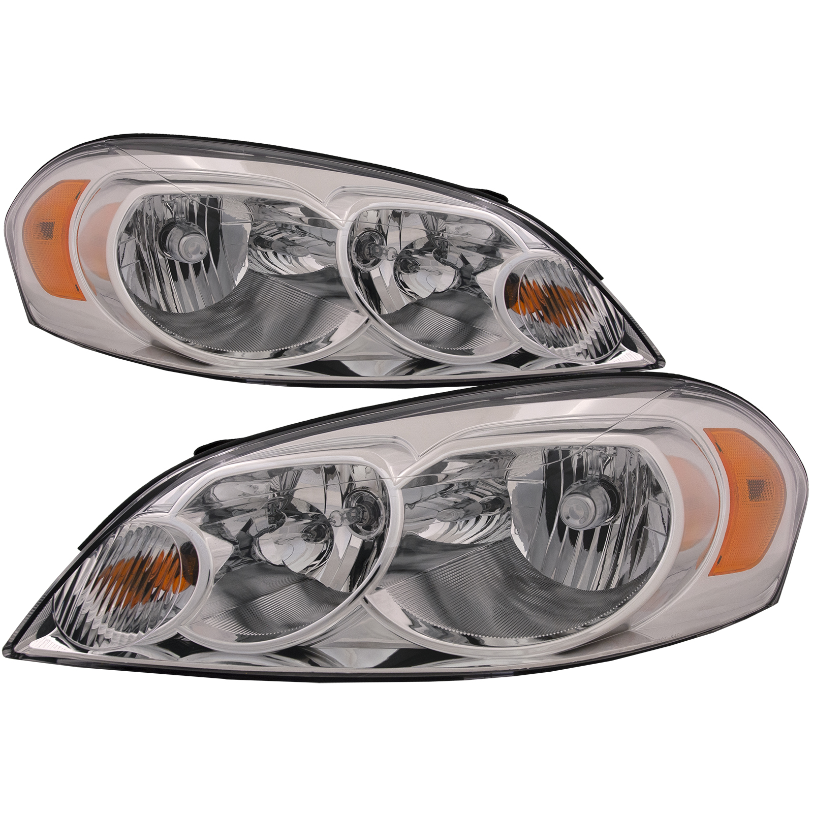 Headlight Set For 06-13 Chevrolet Impala, 14-16 Chevrolet Impala Limited, 06-07 Chevrolet Monte Carlo; CAPA Certified