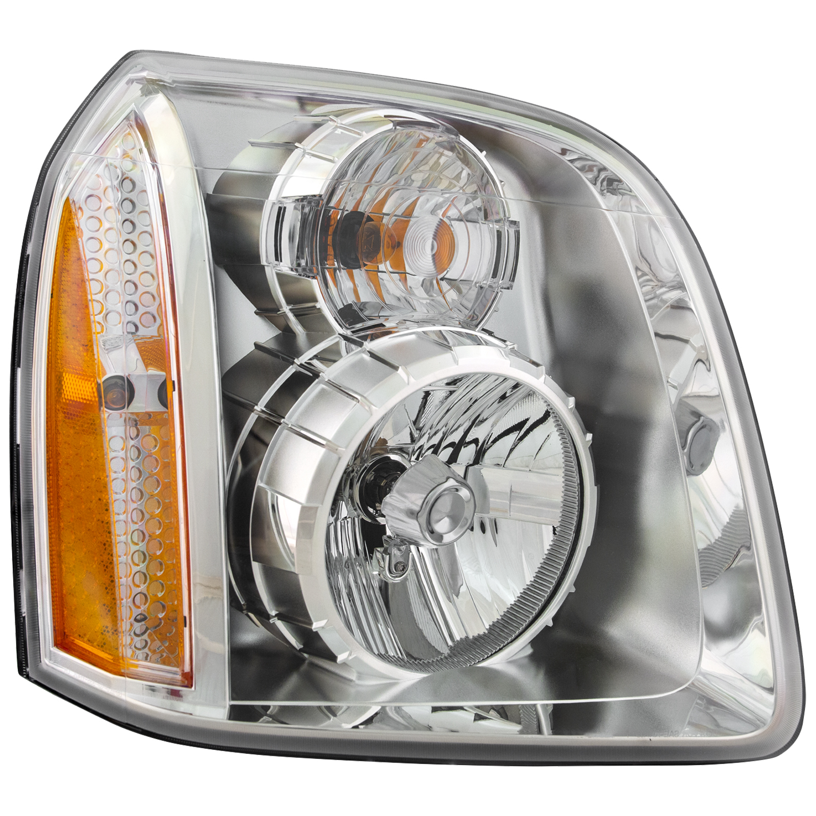 Right Passenger Side Headlight For 07-14 GMC Yukon, 07-14 GMC Yukon XL 1500; CAPA Certified