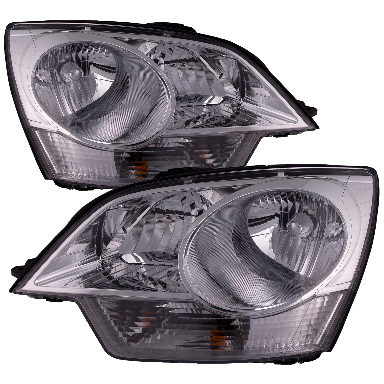 Headlight Set For 12-14 Chevrolet Captiva Sport, 08-10 Saturn Vue; CAPA Certified