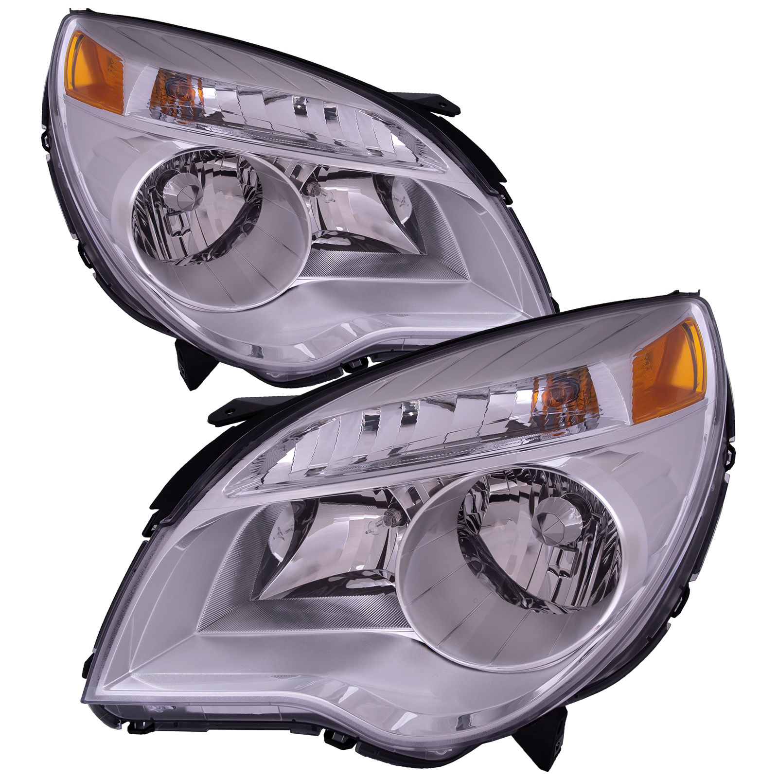 Headlight Set For 10-15 Chevrolet Equinox; CAPA Certified