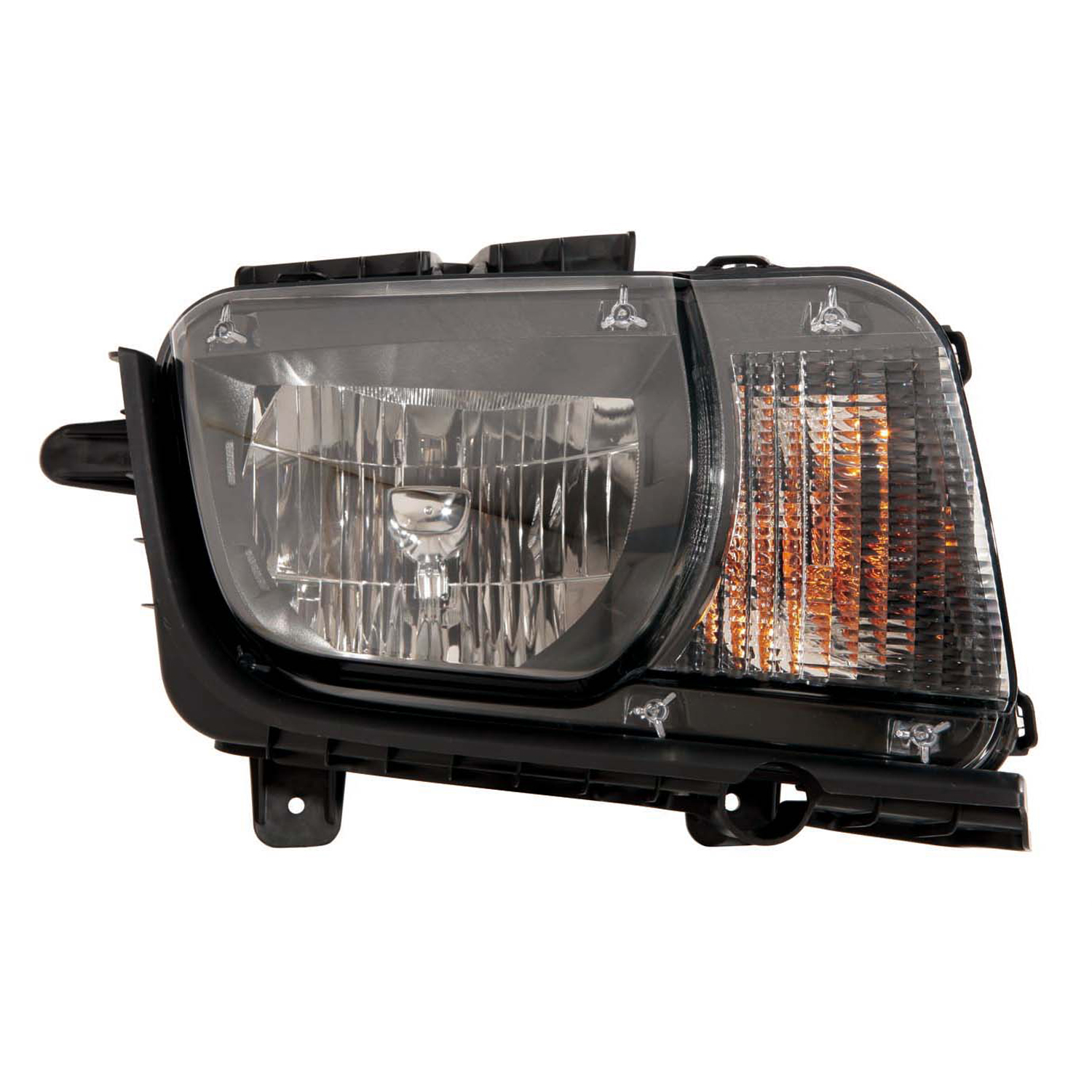 Right Passenger Side Headlight For 10-13 Chevrolet Camaro; CAPA Certified