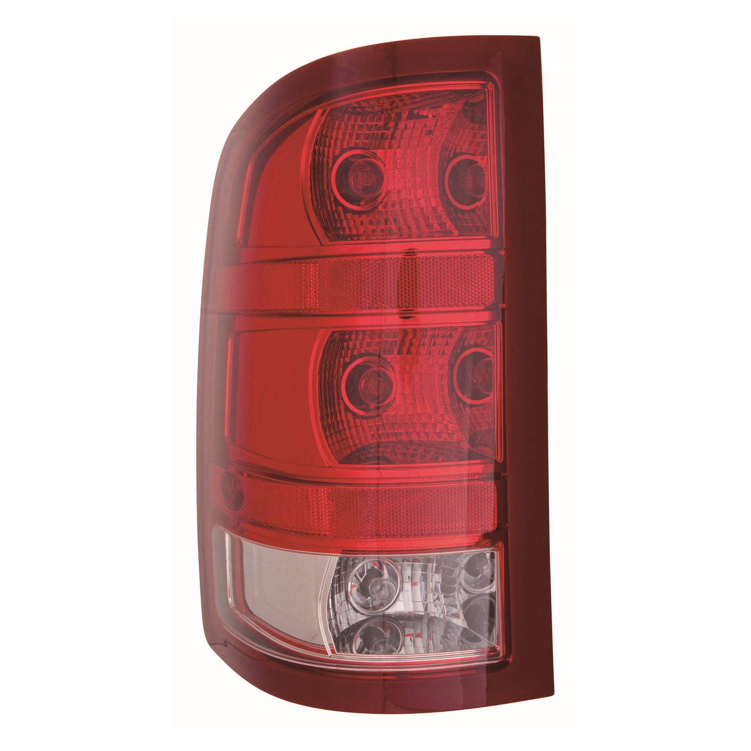Left Driver Side Tail Light For 10-11 GMC Sierra 1500, 10-12 GMC Sierra 2500 HD, 10-12 GMC Sierra 3500 HD; CAPA Certified