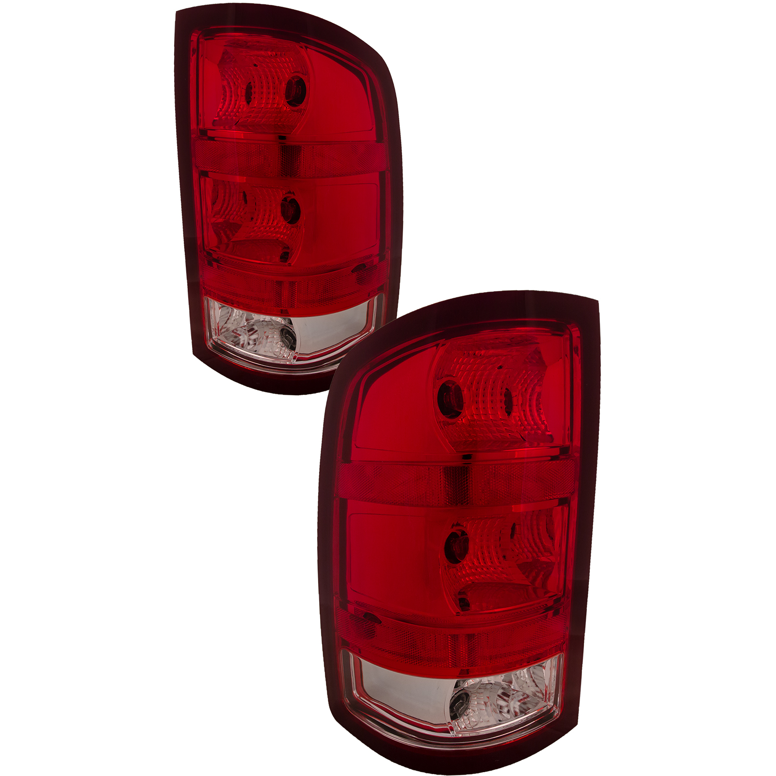 Tail Light Set For 07-13 GMC Sierra 1500, 07-10 GMC Sierra 2500 HD, 07-10 GMC Sierra 3500 HD; CAPA Certified
