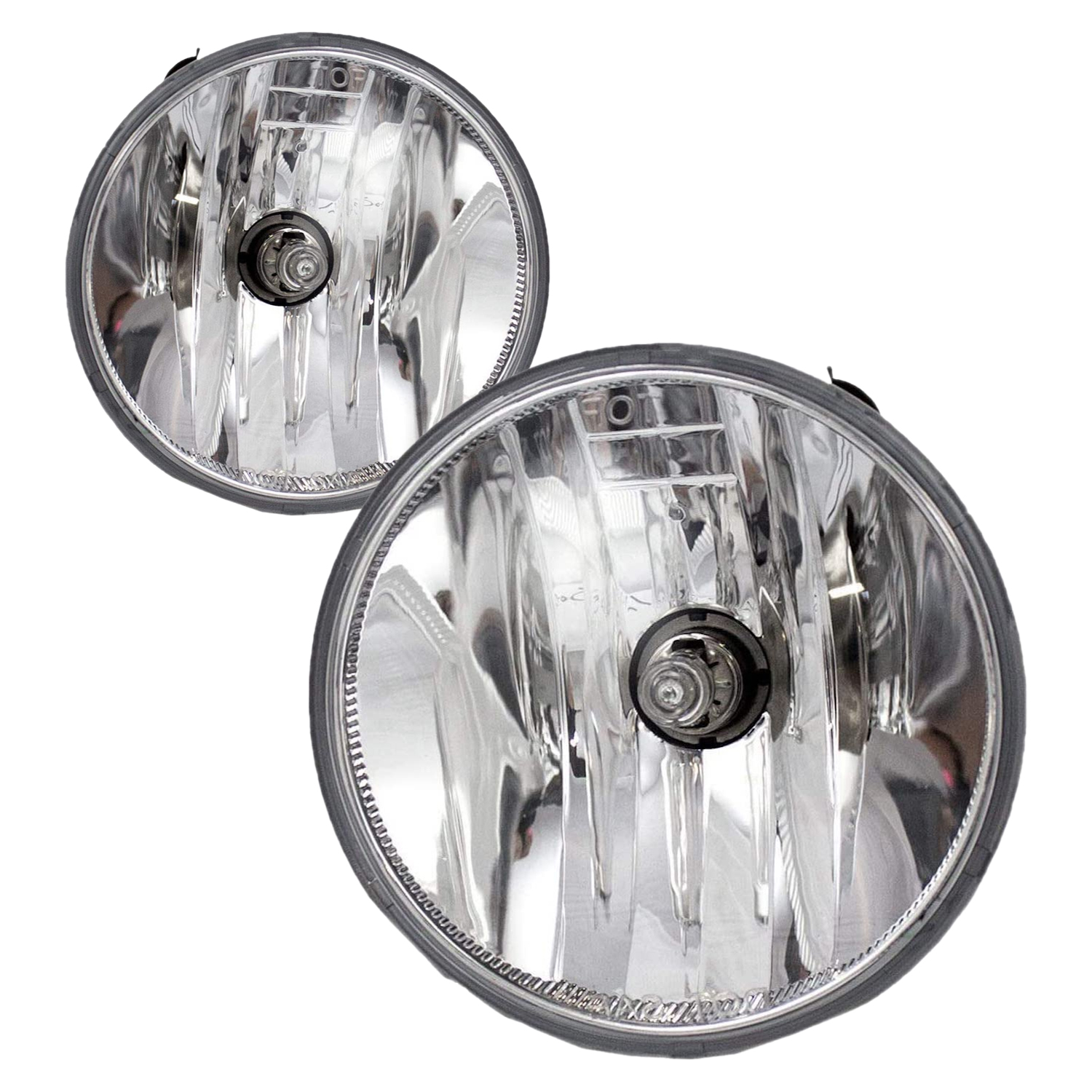 Round Fog Light Set For 2007-2022 Chevrolet Ford GMC Pontiac; CAPA Certified