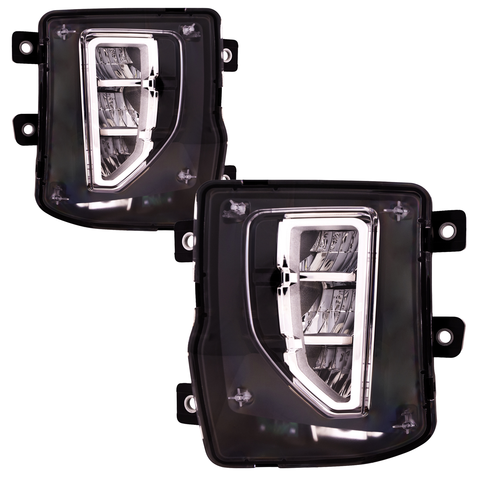 Fog Light Set For 16-18 Chevrolet Silverado 1500, 19 Chevrolet Silverado 1500 LD; CAPA Certified