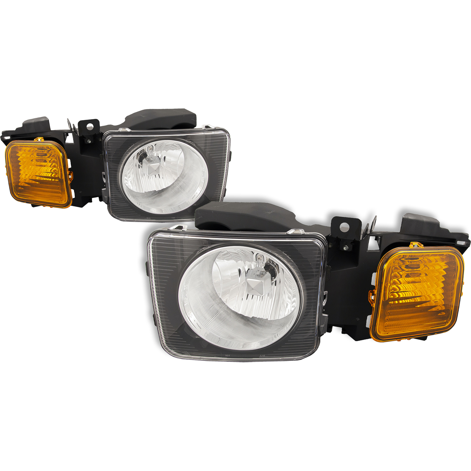 Headlight Set For 06-10 Hummer H3, 09-10 Hummer H3T; CAPA Certified