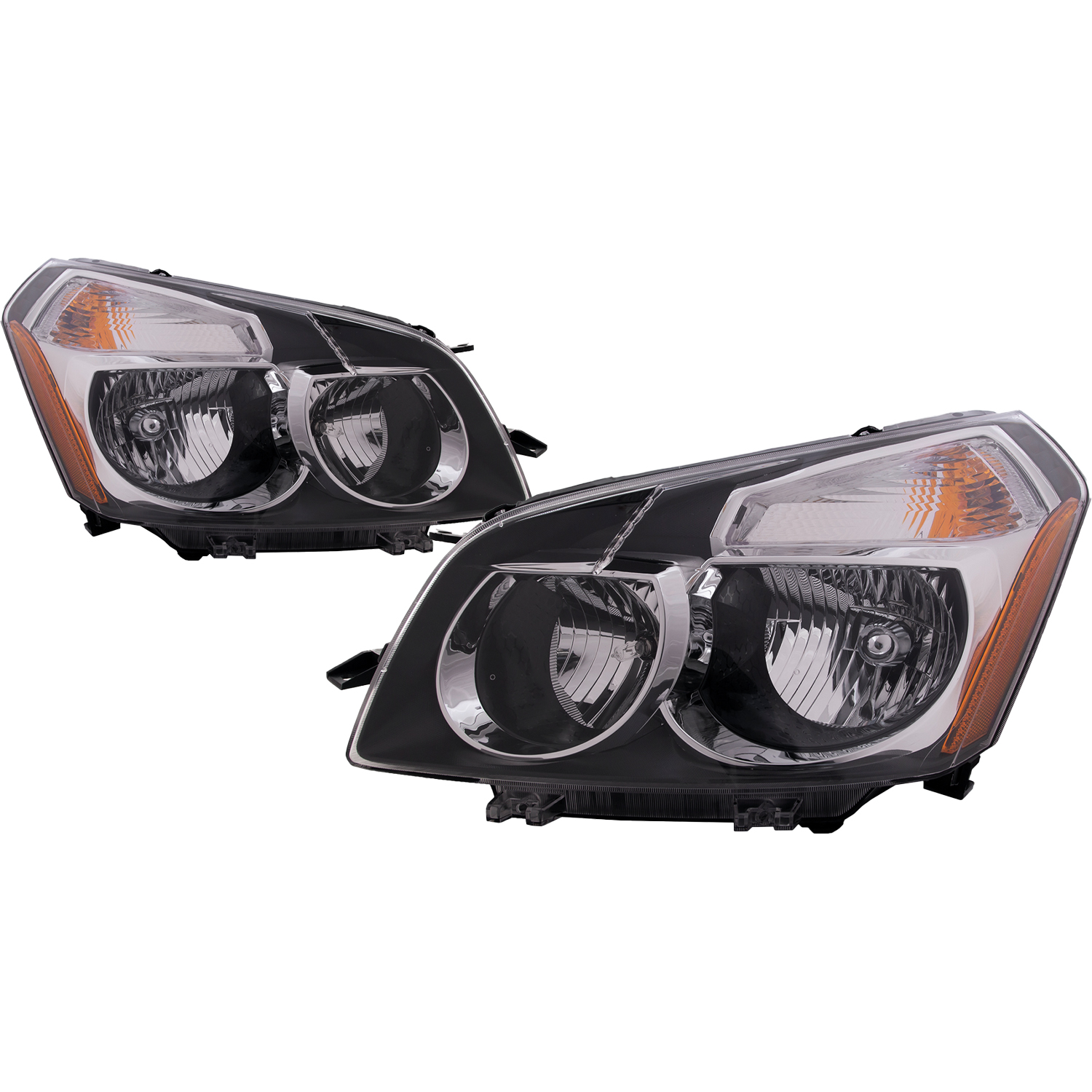 Headlight Set For 09-10 Pontiac Vibe; CAPA Certified