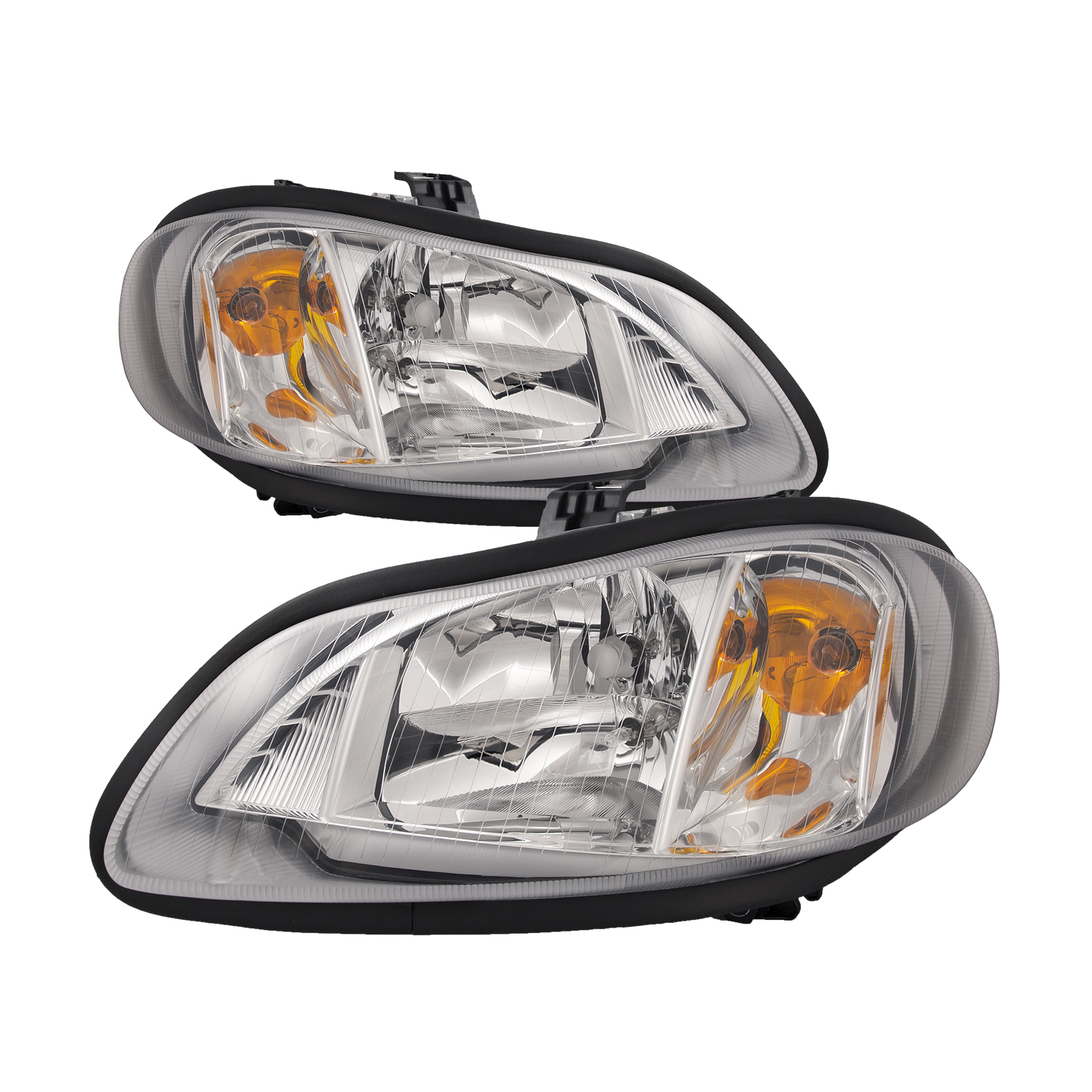 Headlight Set For 04-12 Freightliner Business Class M2, 02-06 Freightliner M2 100, 02-18 Freightliner M2 106, 03-18 Freightliner M2 112