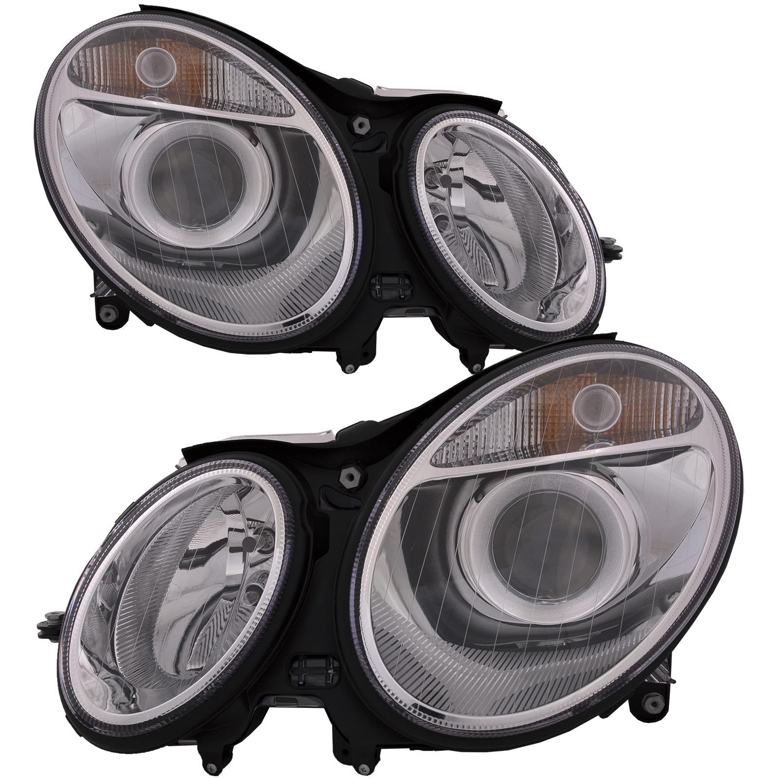Headlight Set For 03-06 Mercedes-Benz E320, 03-06 Mercedes-Benz E500; CAPA Certified