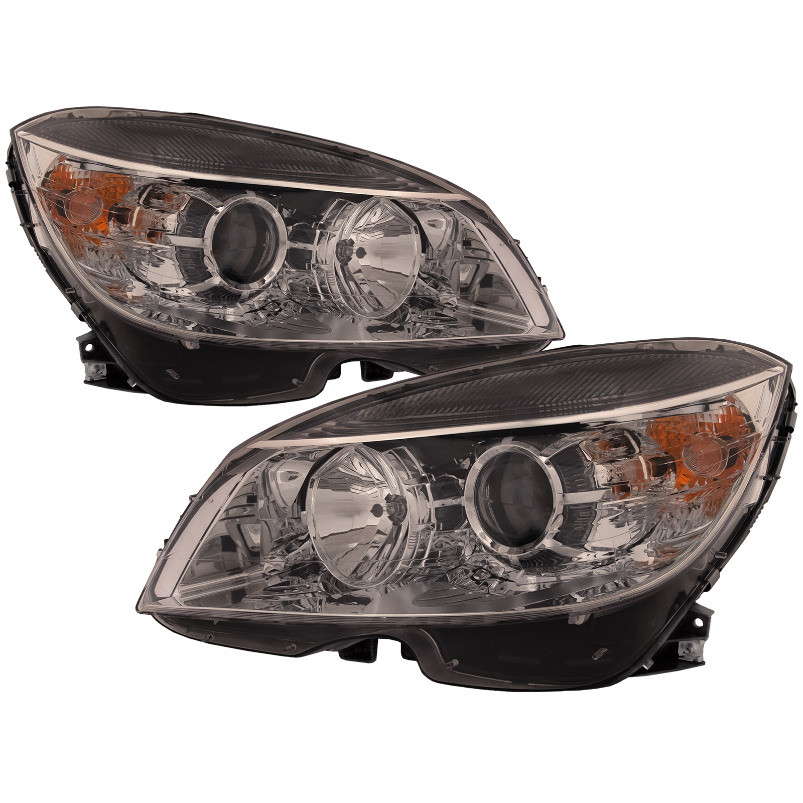 Headlight Set For 2008-2011 Mercedes-Benz; CAPA Certified