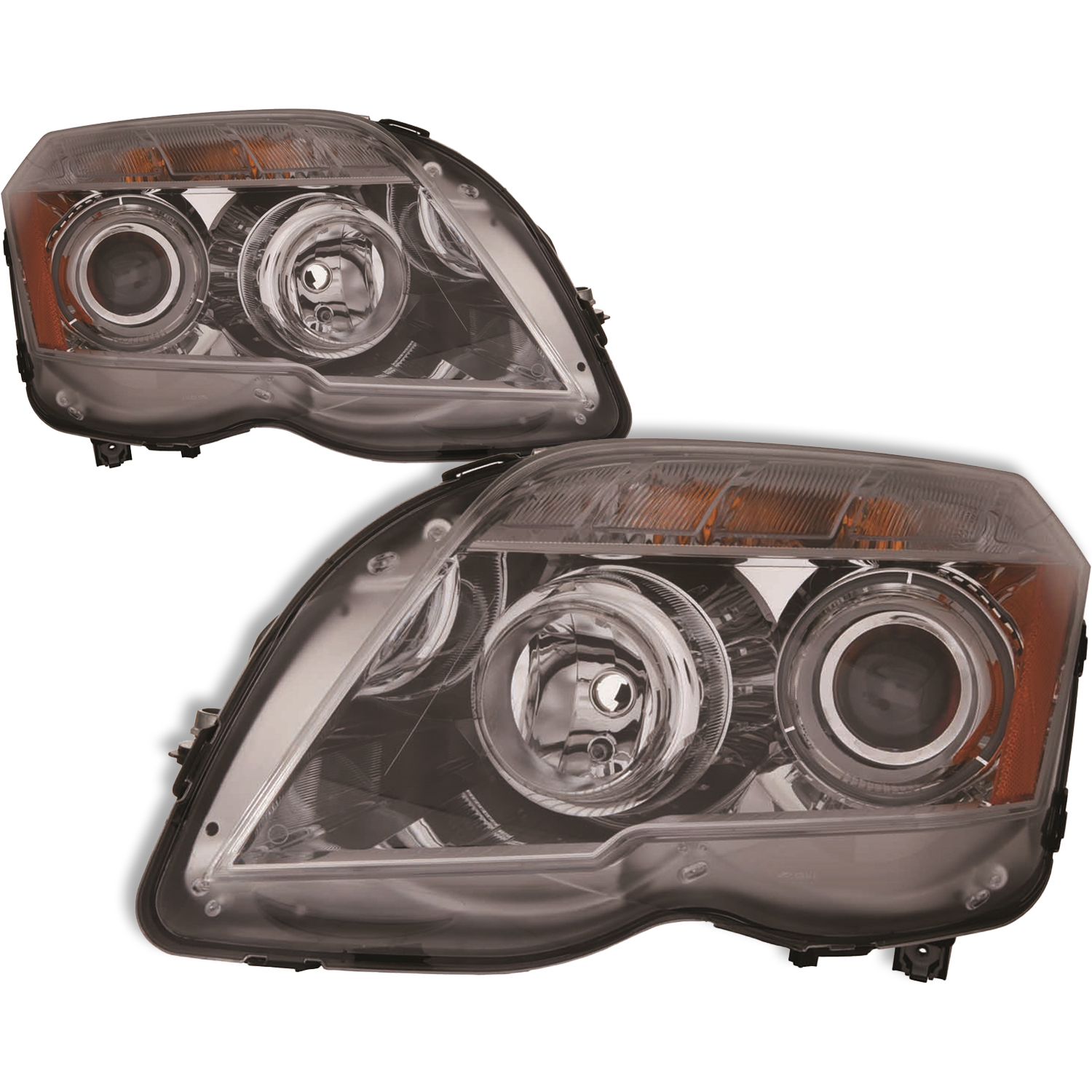 Headlight Set For 10-12 Mercedes-Benz GLK350; CAPA Certified